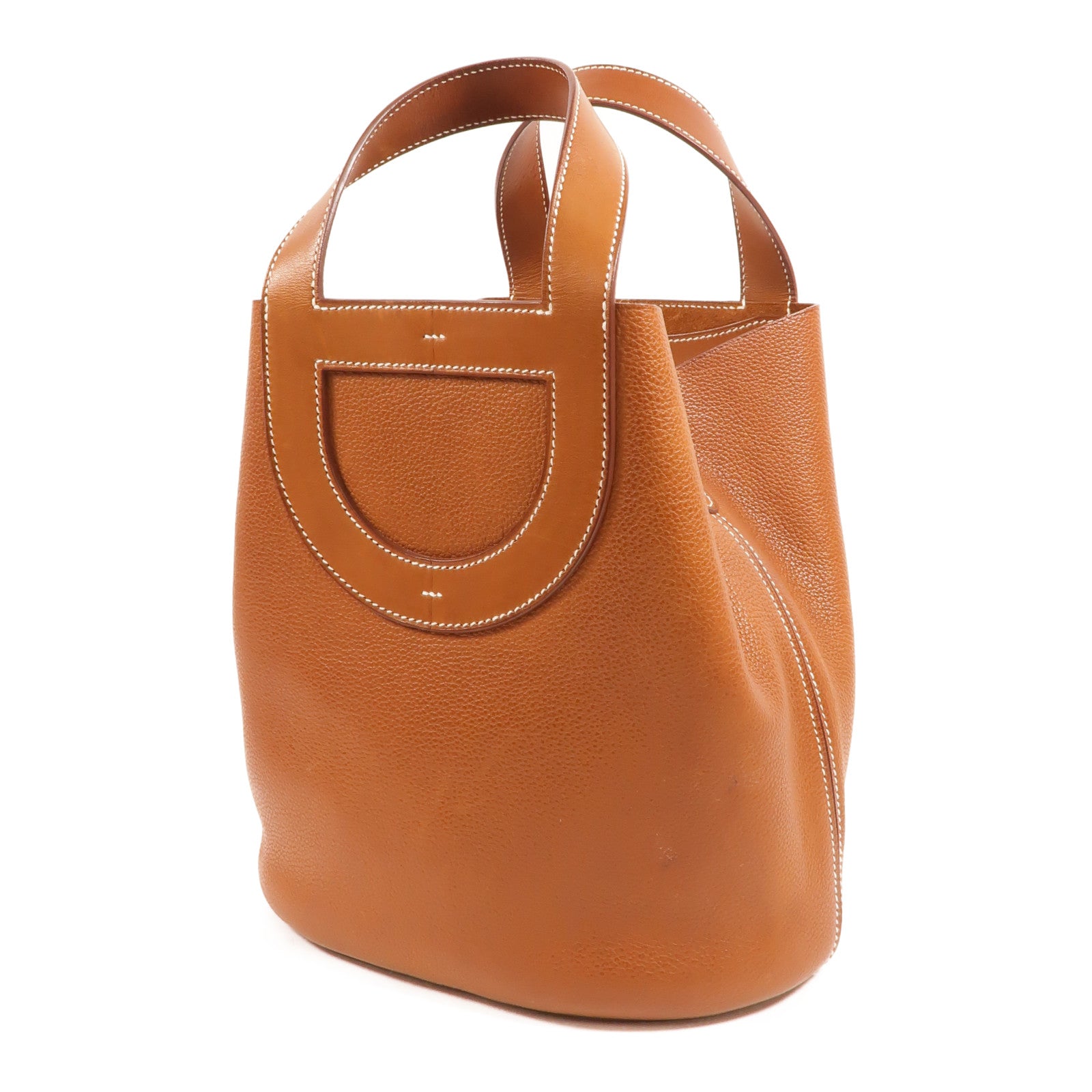 HERMES Barenia皮革In The Loop 23手挽袋Fauve