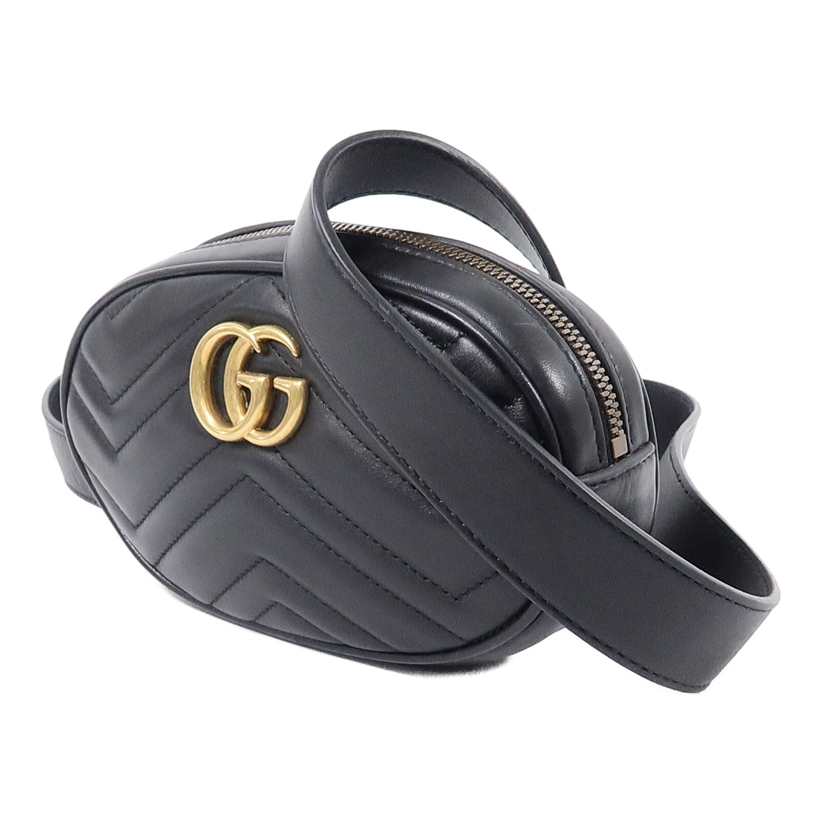 GUCCI 牛皮皮革GG Marmont Waist Bag腰包