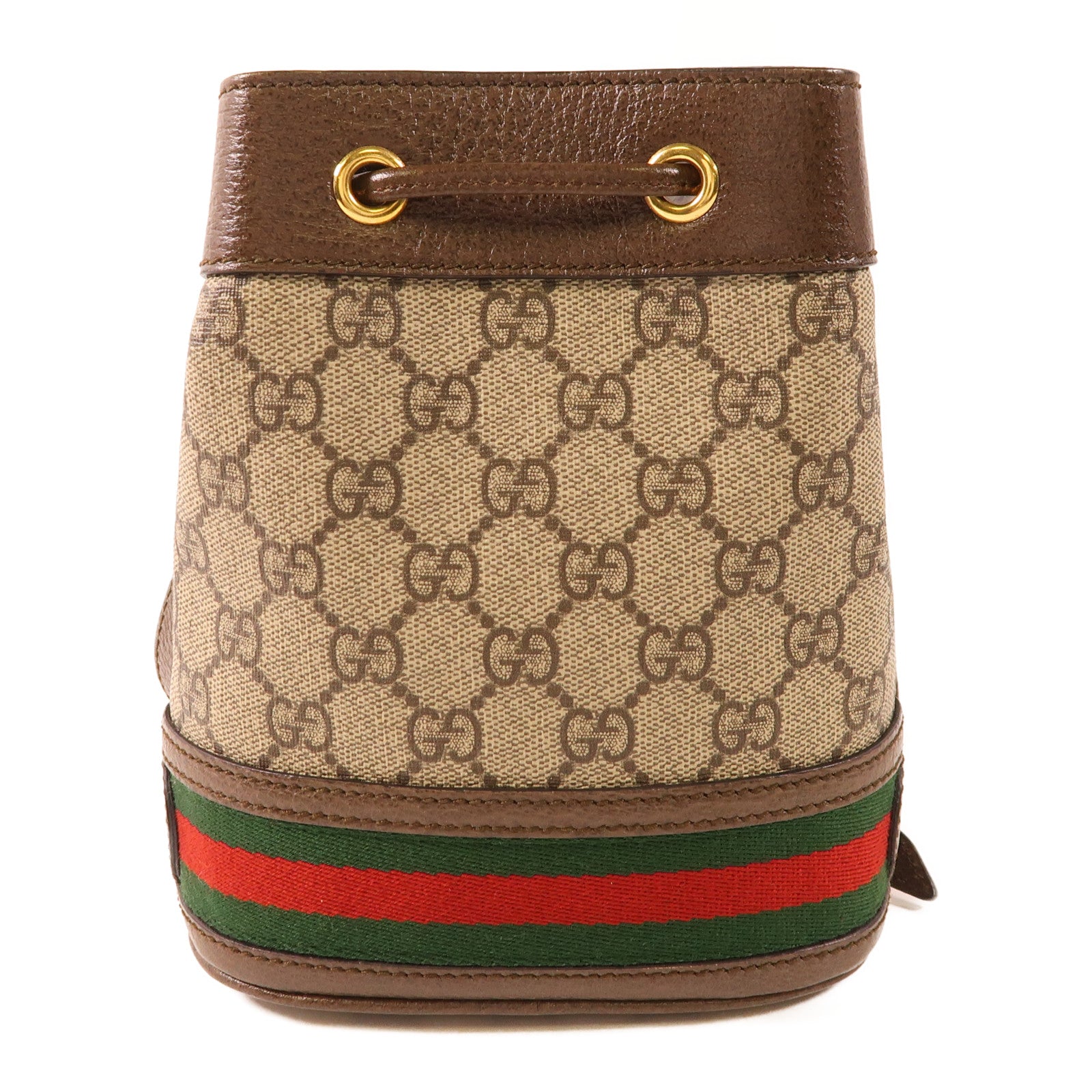 GUCCI 塗層帆布Ophidia Bucket Bag金扣肩背袋