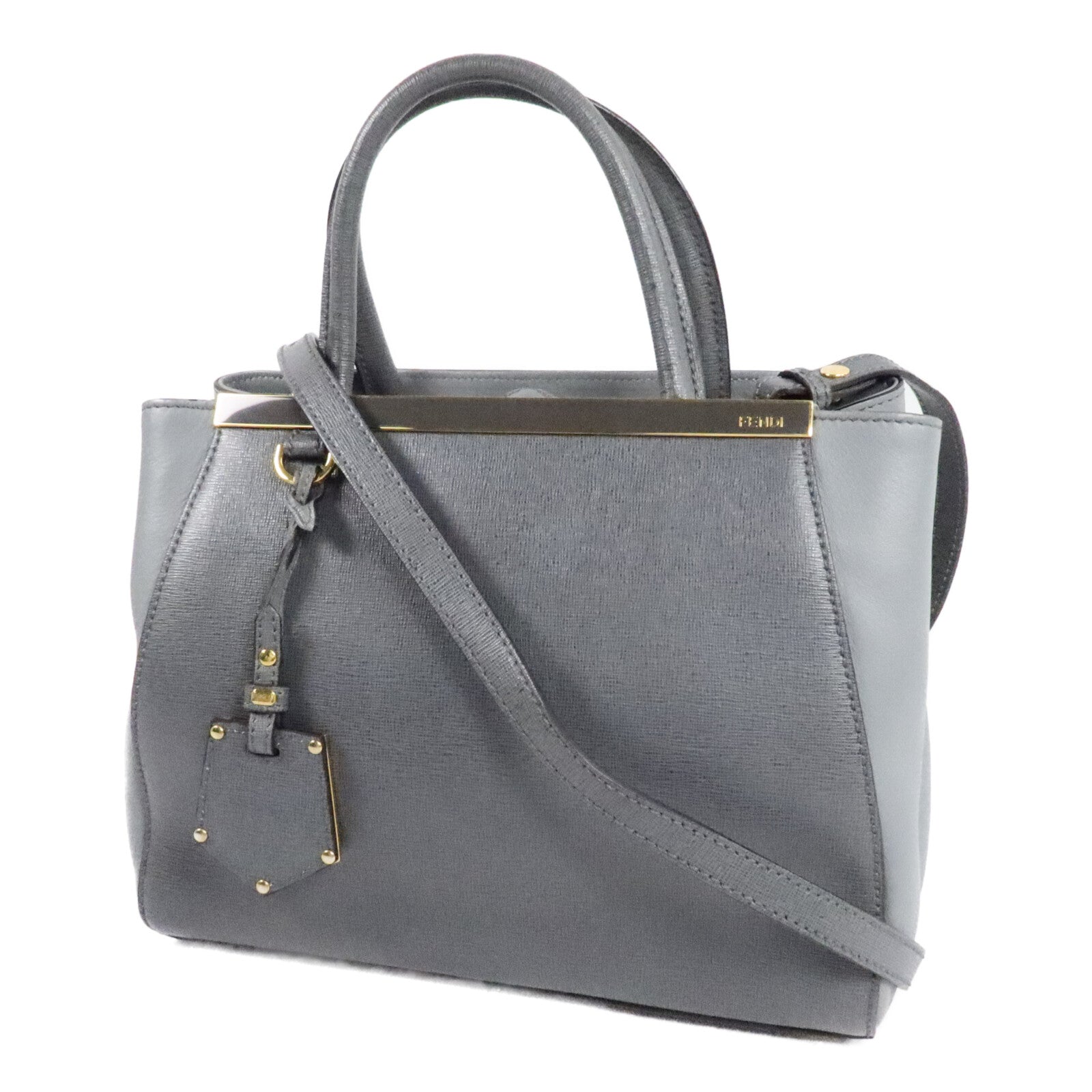 FENDI 牛皮皮革2 Jours Bag Small手挽肩背兩用袋
