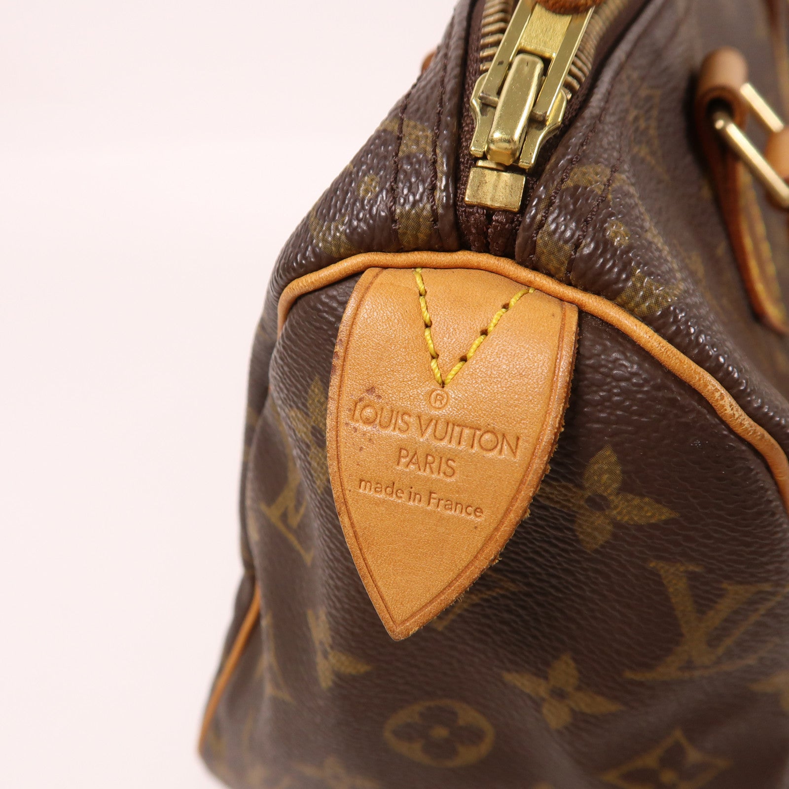 LOUIS VUITTON Monogram Speedy 25金扣手挽袋