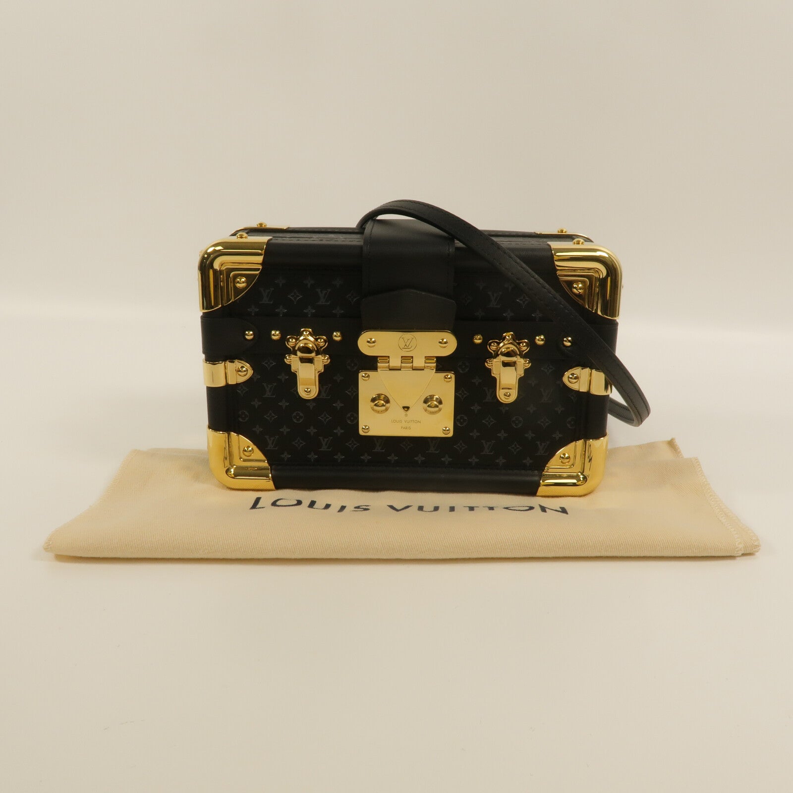 LOUIS VUITTON Monogram Nanogram Petit Malle肩背袋