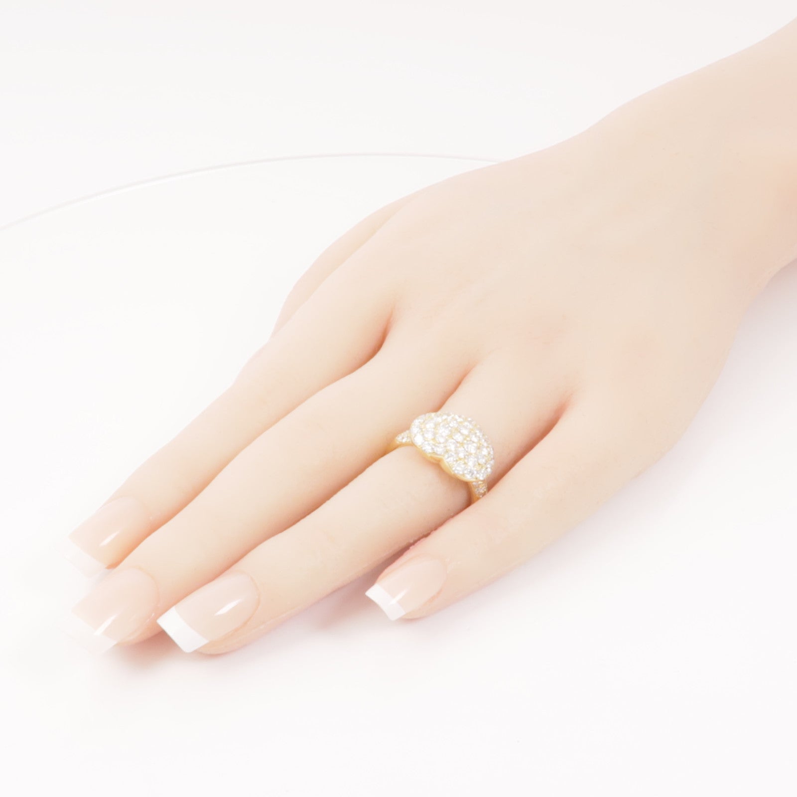 JEWELRY Diamond Ring US#6.5 18K Yellow Gold