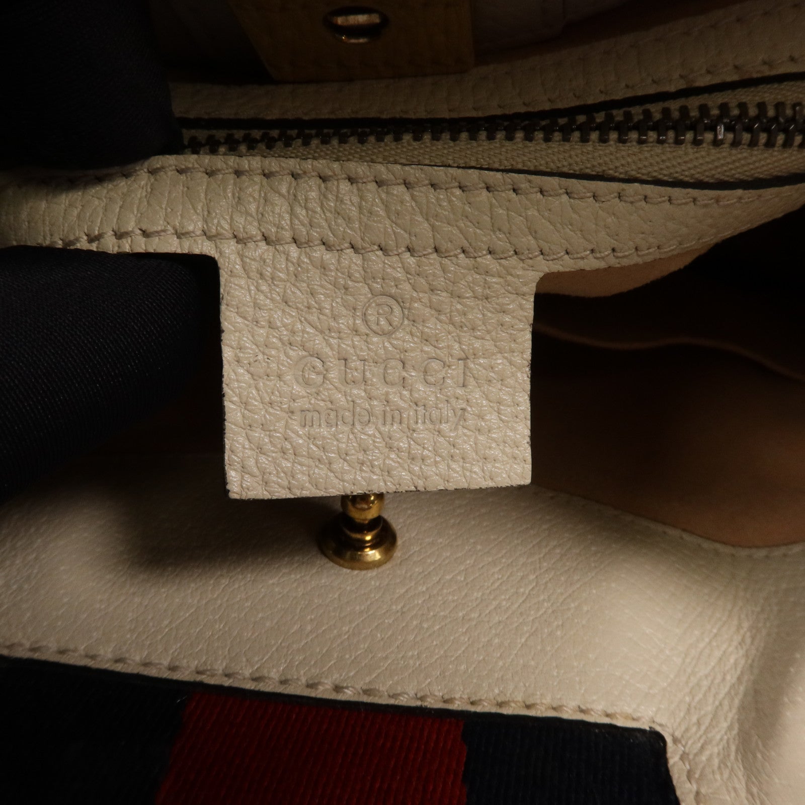 GUCCI 牛皮皮革Totern Butterfly金扣手挽肩背兩用袋