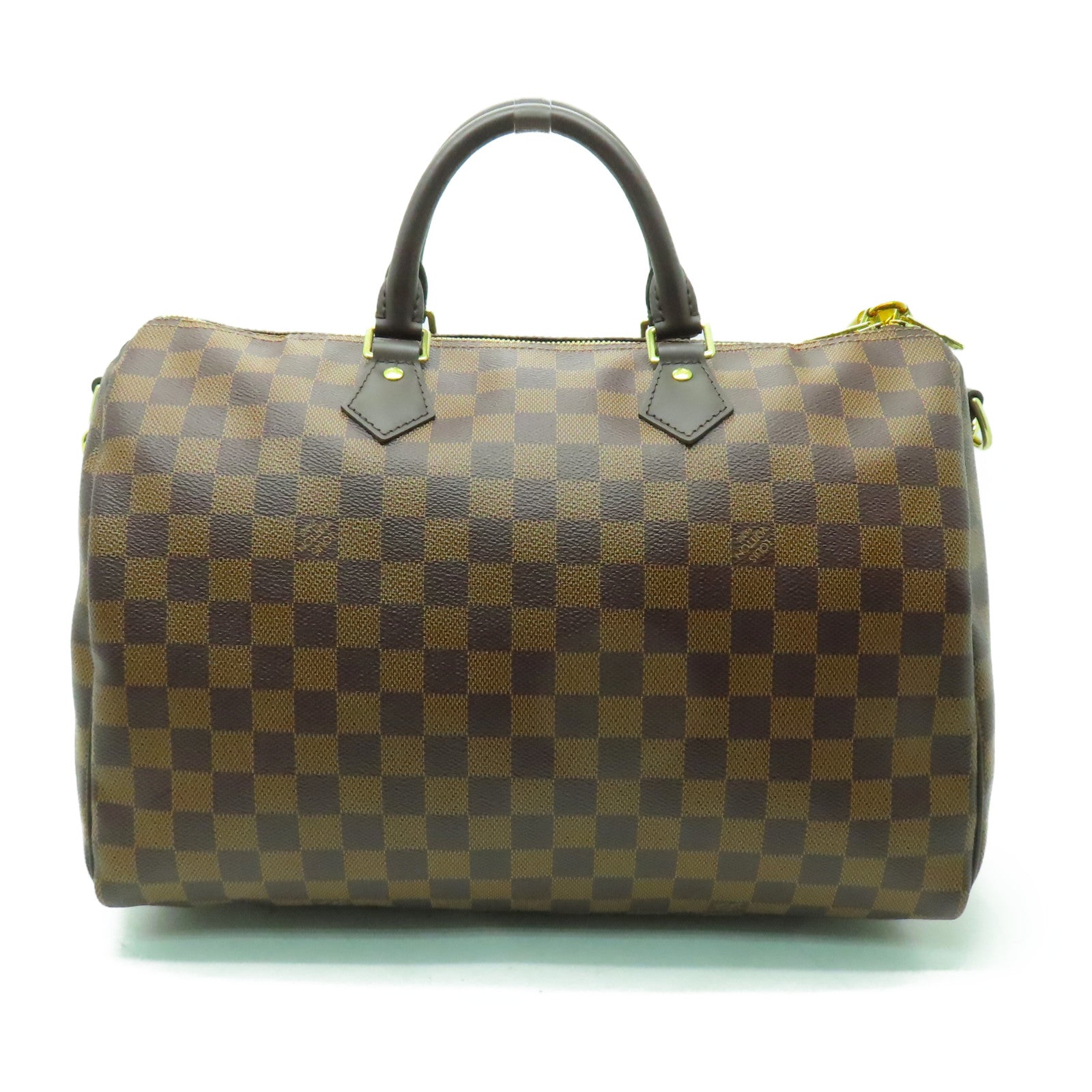 LOUIS VUITTON 【激減優惠】Damier Speedy 35金扣手挽袋啡色