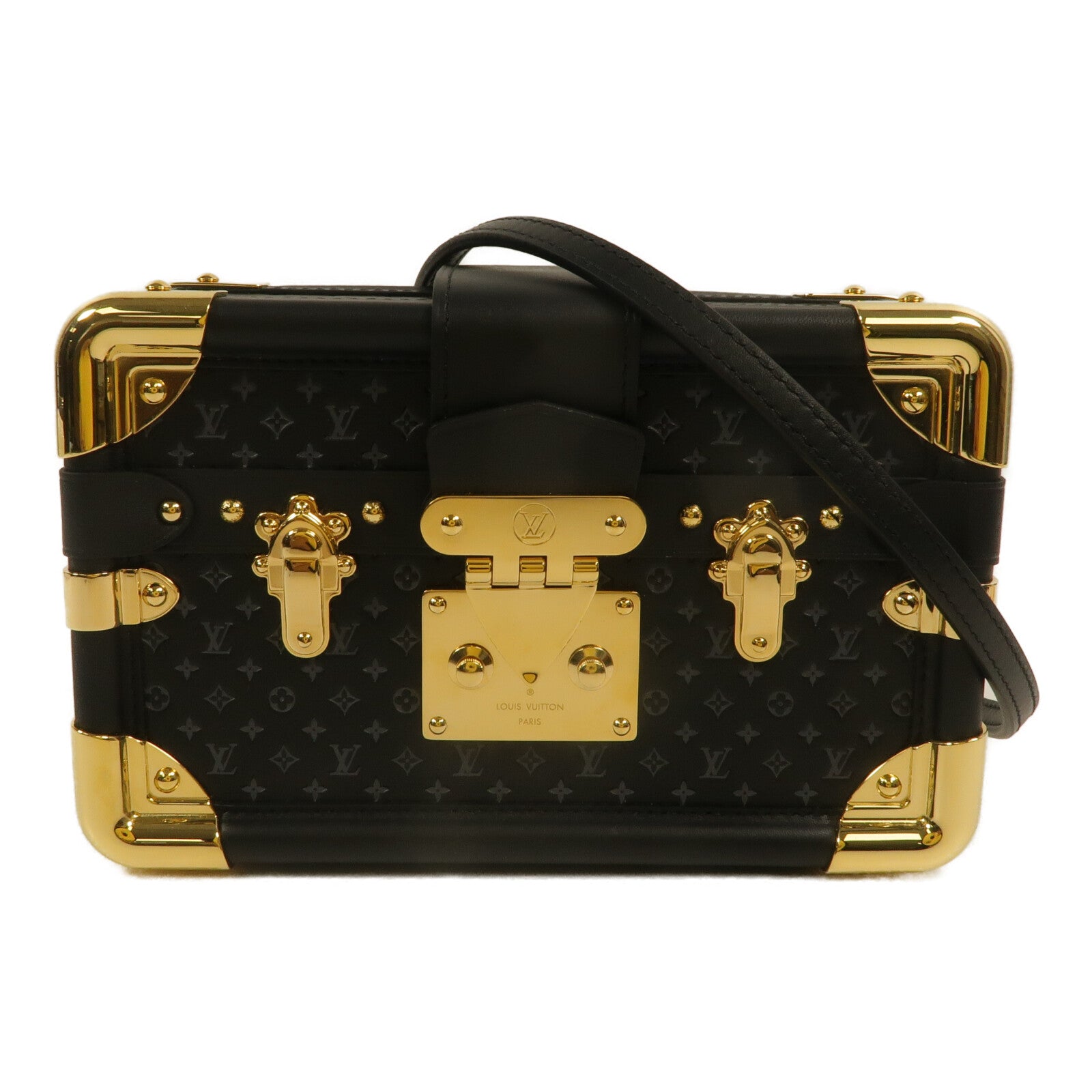 LOUIS VUITTON Monogram Nanogram Petit Malle肩背袋