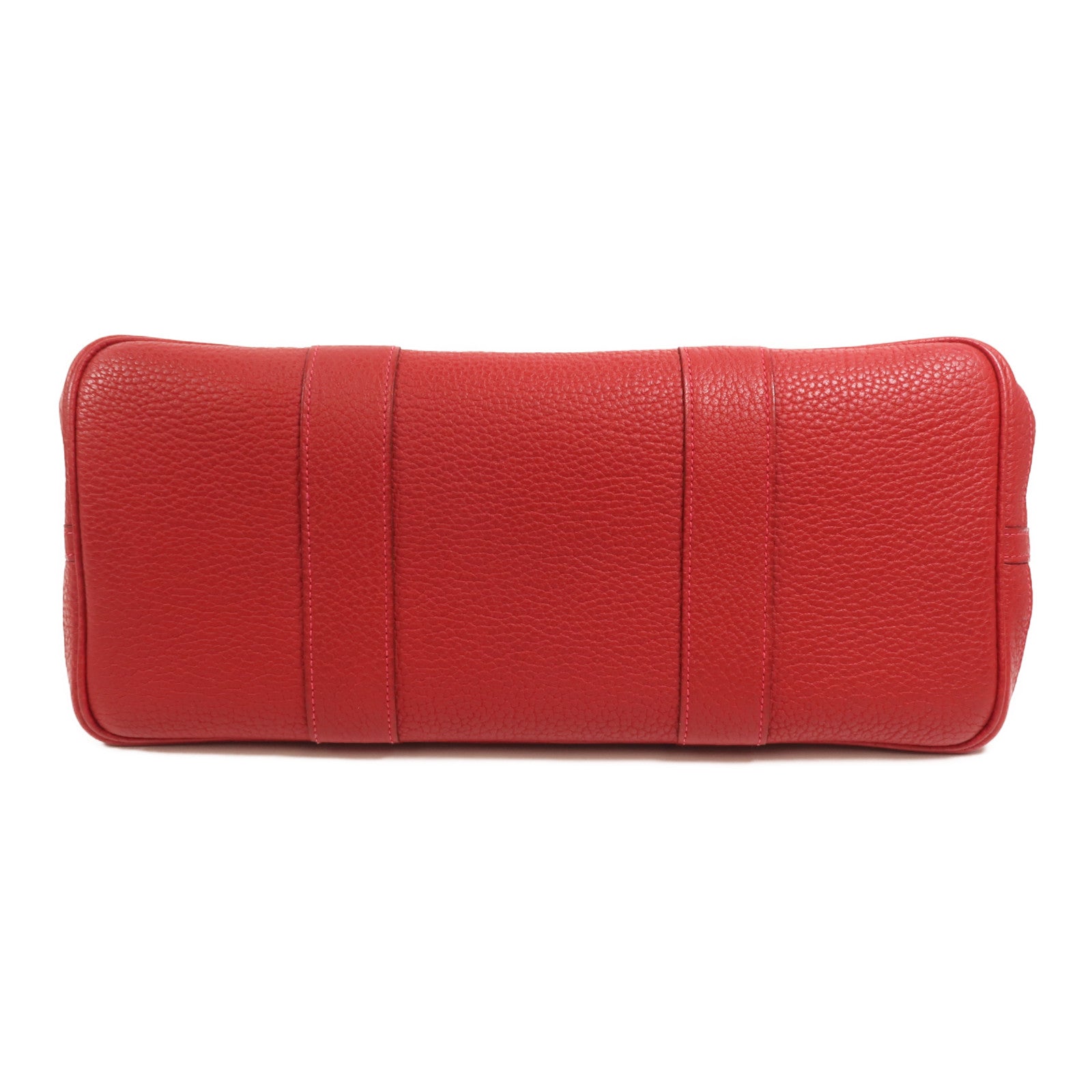 HERMES Country皮革Garden Party PM手挽袋Rouge Piment
