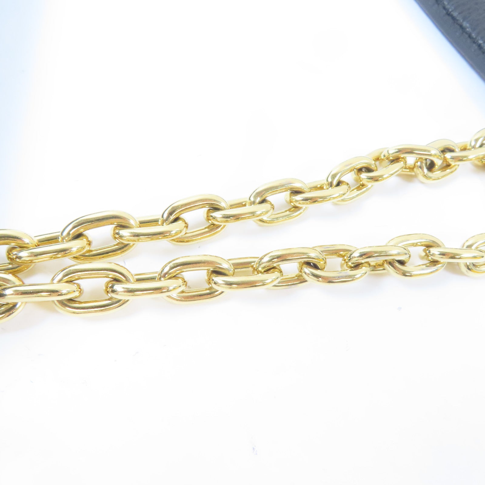 LOUIS VUITTON Monogram Empreinte Vavin PM金扣鏈帶肩背袋黑色