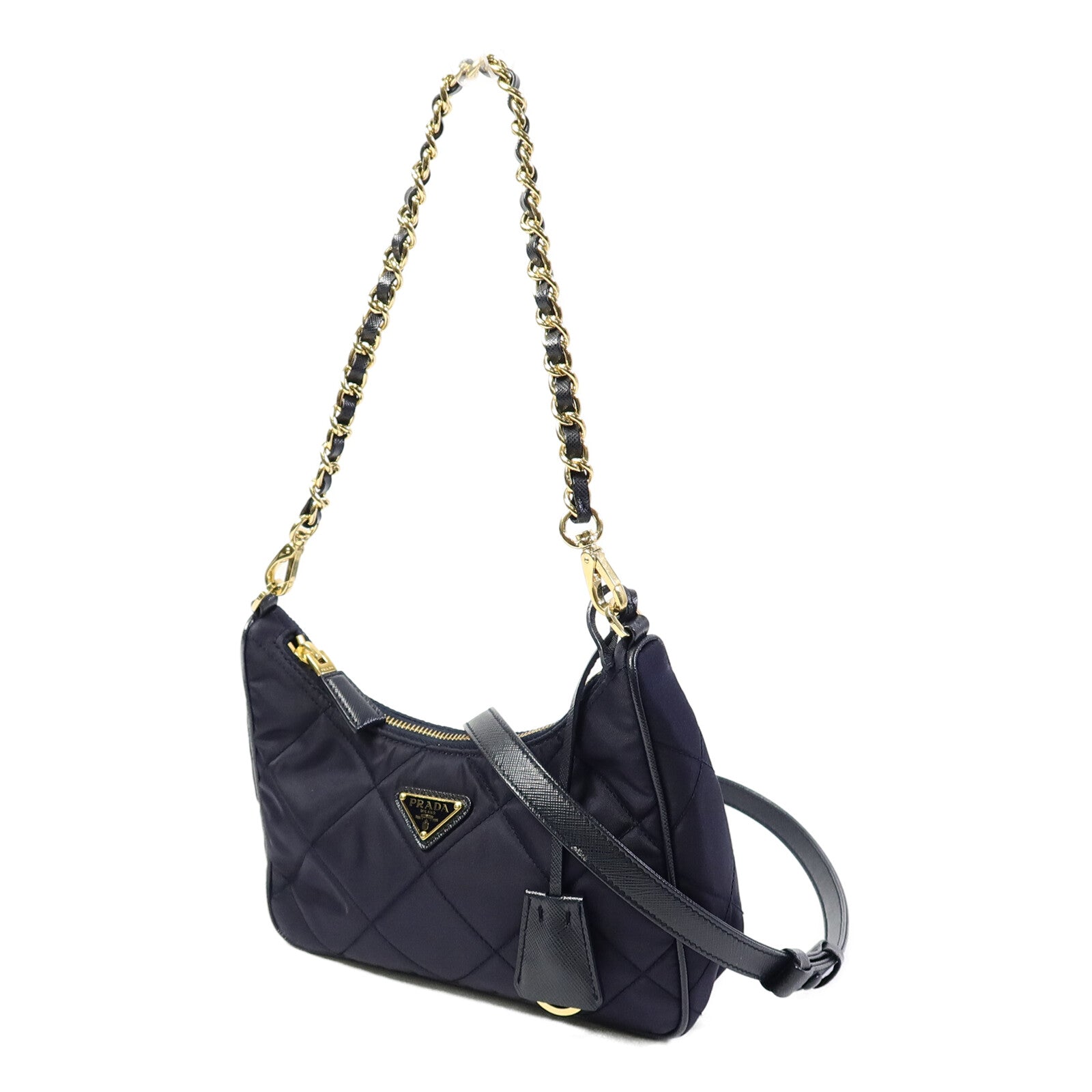 PRADA 尼龍Chaine Re-Nylon Mini手挽肩背兩用袋