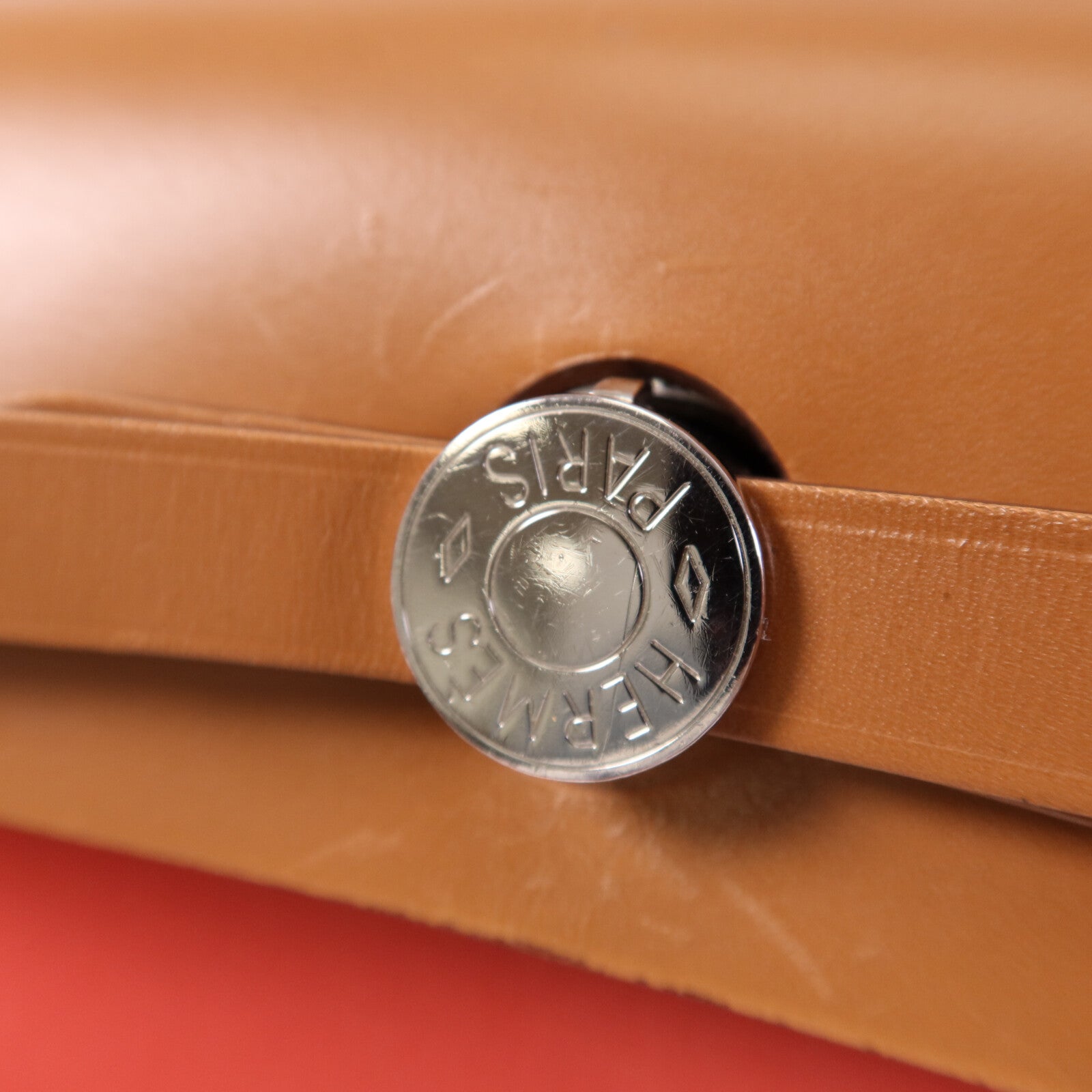 HERMES 帆布Herbag PM銀扣手挽肩背兩用袋Bougainvillea