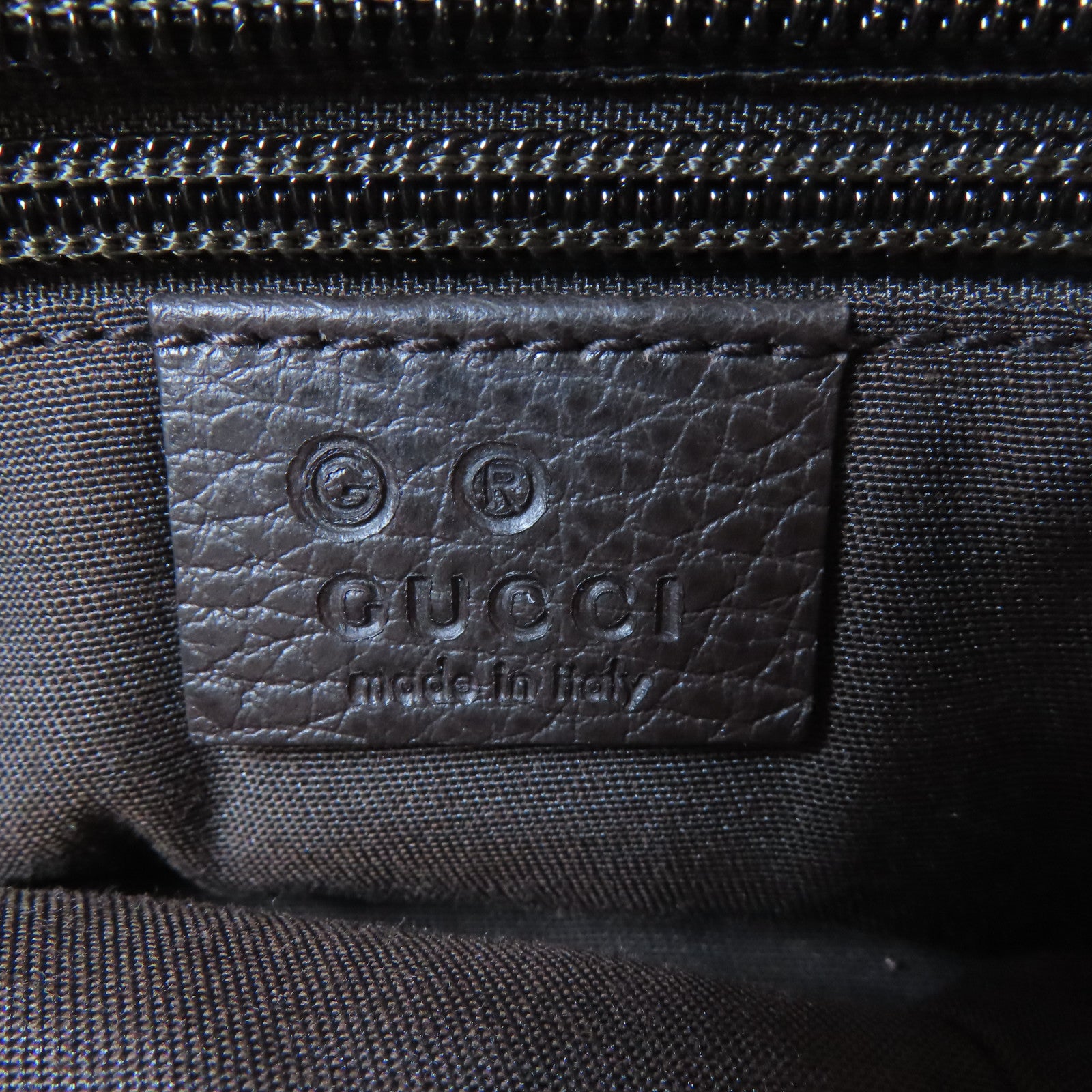 GUCCI 【激減優惠】帆布Tote Bag銀扣手挽袋啡色