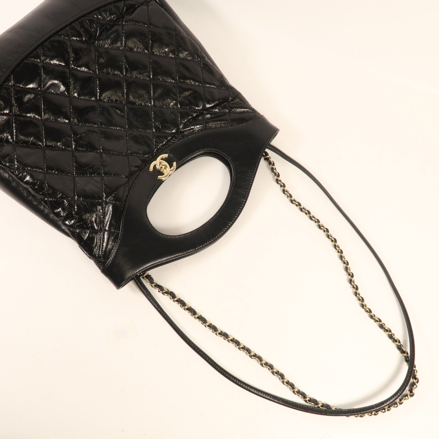 CHANEL 牛皮皮革Chanel 31金扣手挽肩背兩用袋