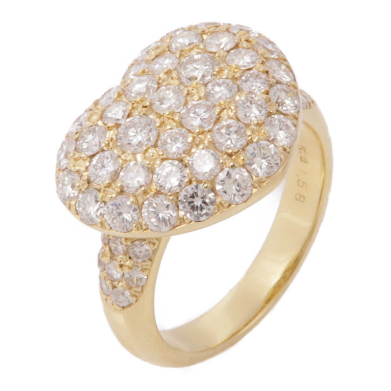 JEWELRY Diamond Ring US#6.5 18K Yellow Gold