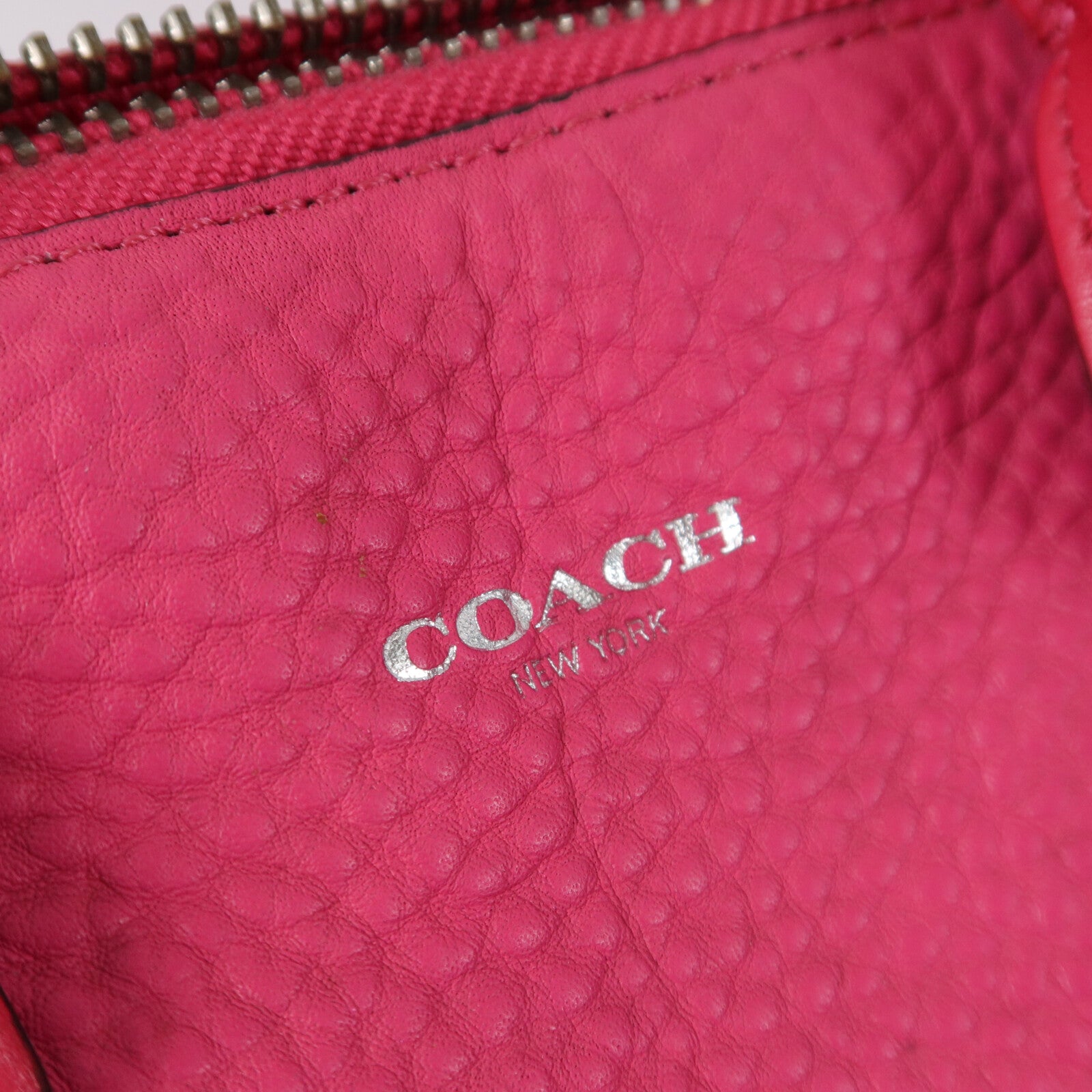 COACH 牛皮皮革Bleecker Mini Preston Satchel手挽肩背兩用袋