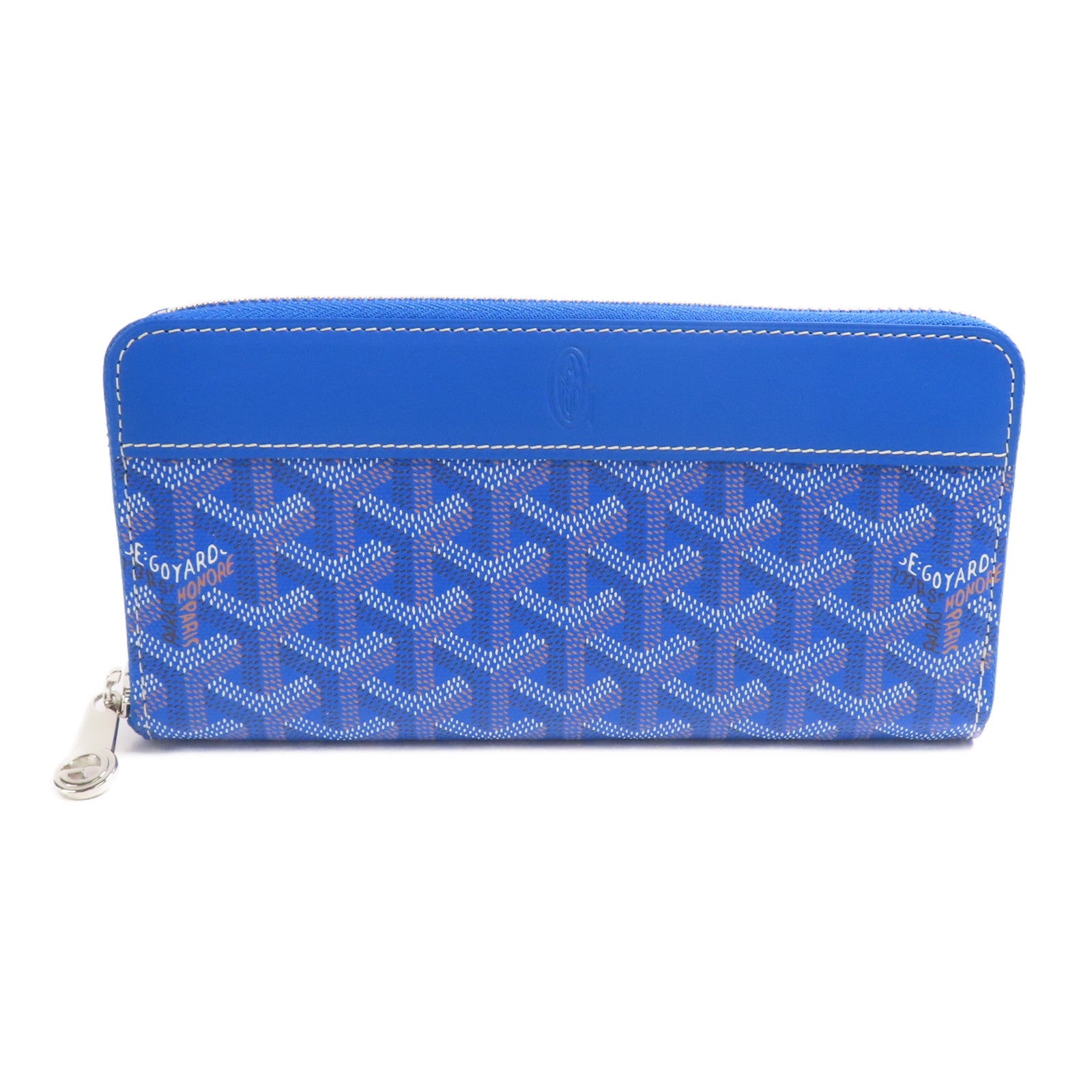 GOYARD 塗層帆布Matignon GM銀扣長錢包
