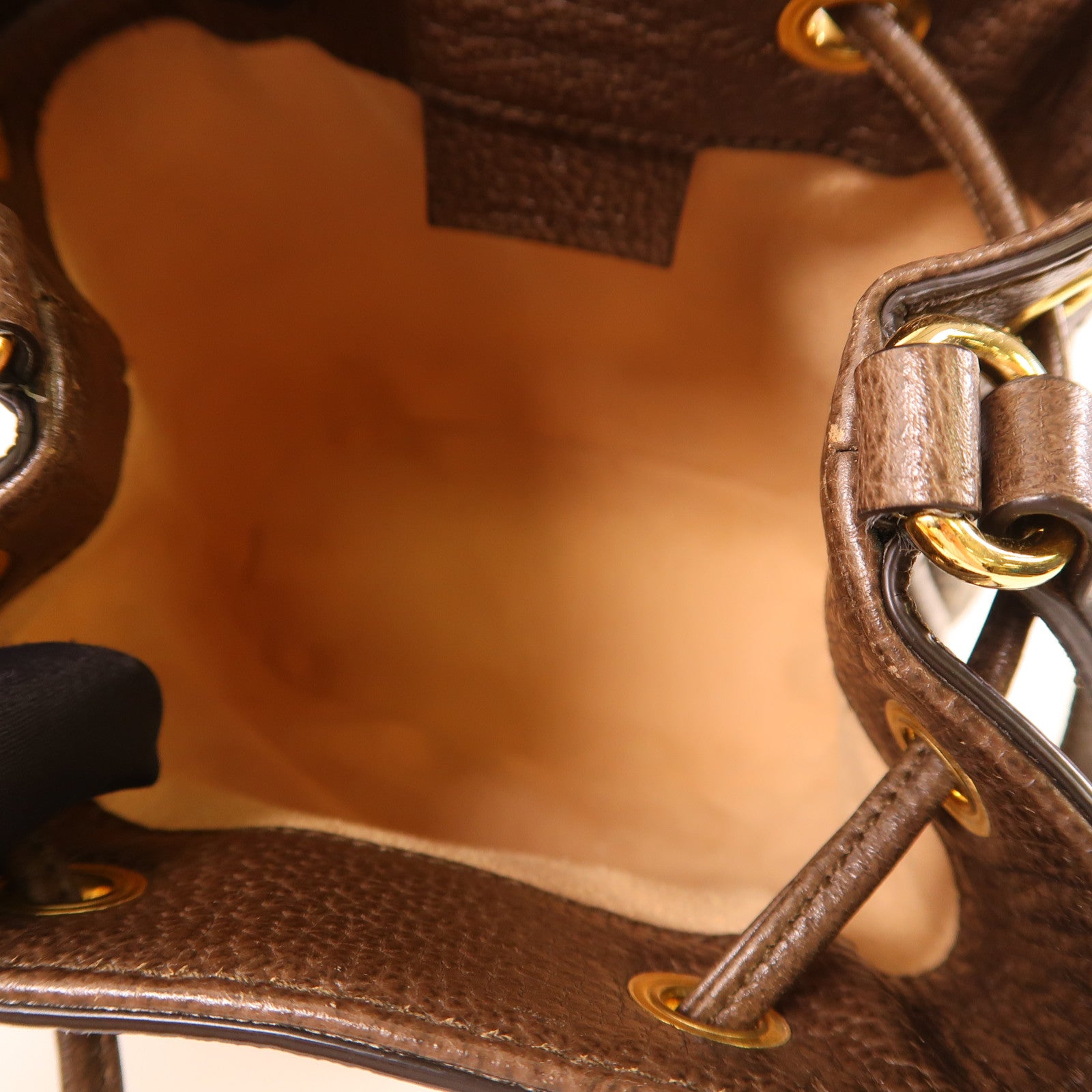 GUCCI 塗層帆布Ophidia Bucket Bag金扣肩背袋