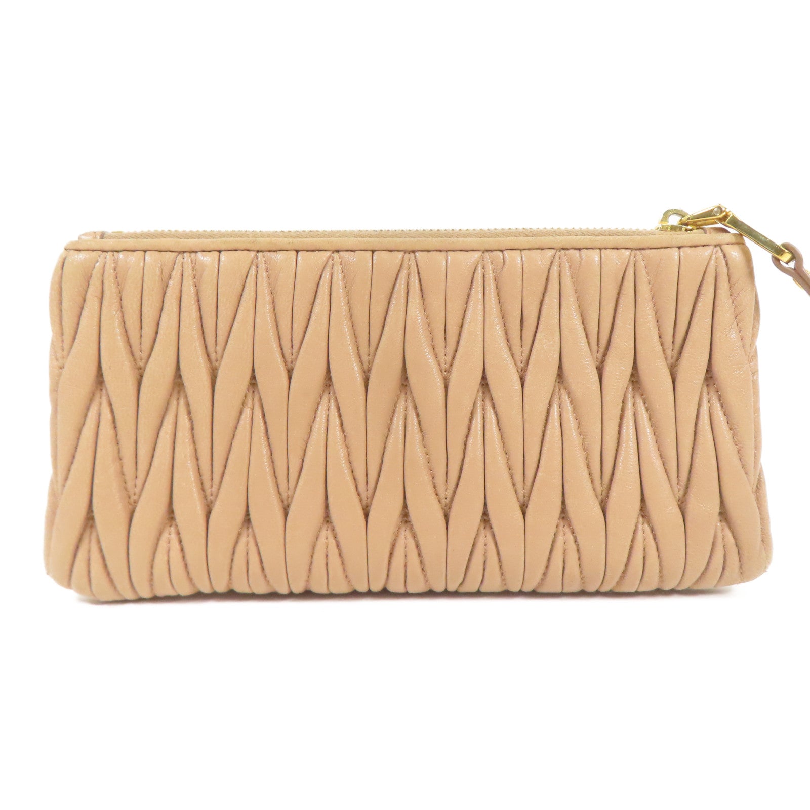 Miu Miu 羊皮皮革Card Case金扣卡片套