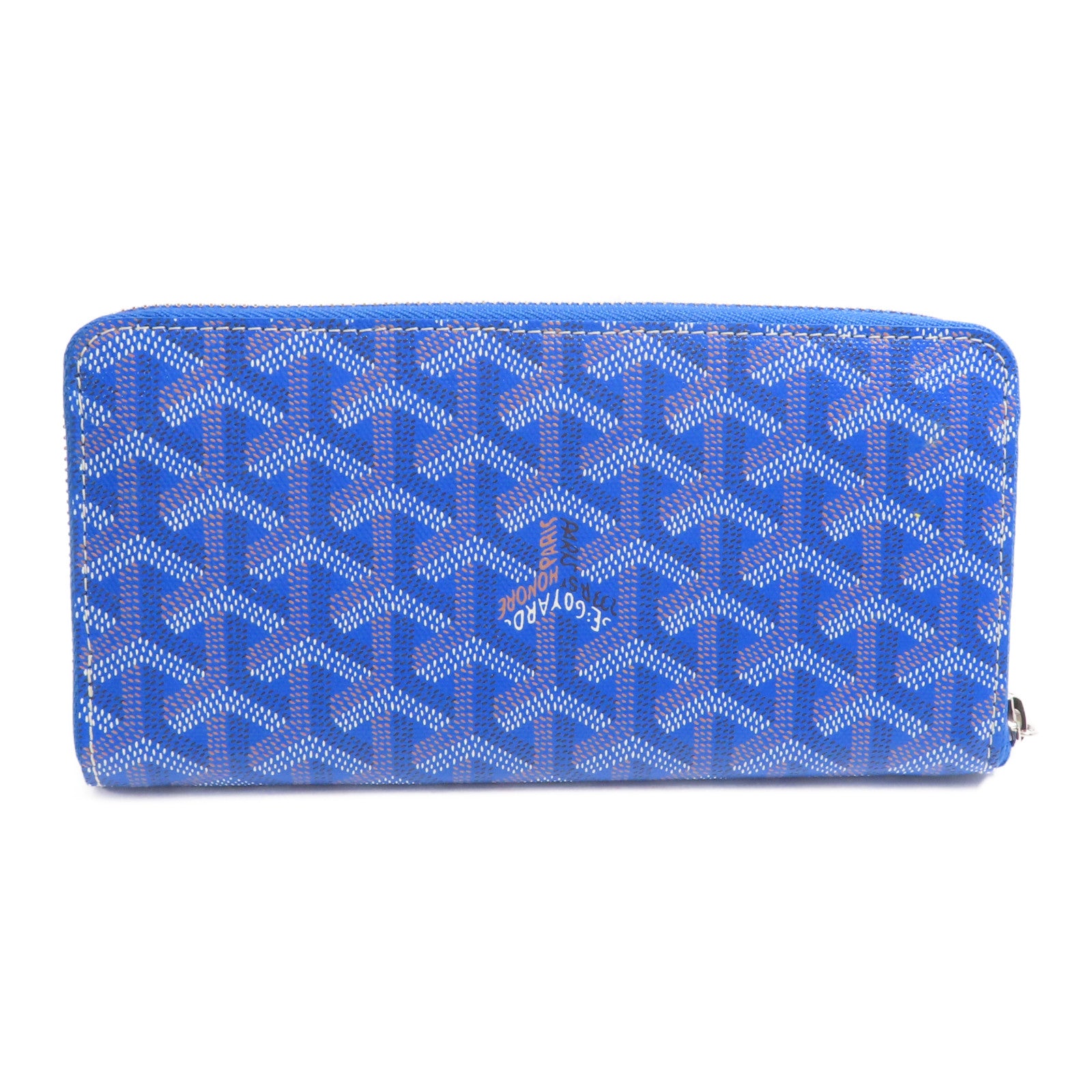 GOYARD 塗層帆布Matignon GM銀扣長錢包