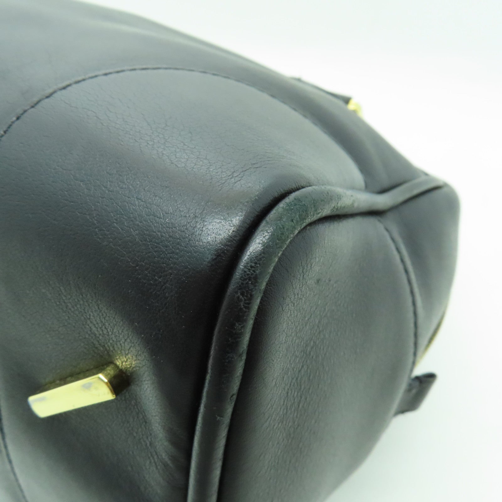 LOEWE 【激減優惠】牛皮皮革Amazona 75金扣手挽肩背兩用袋黑色