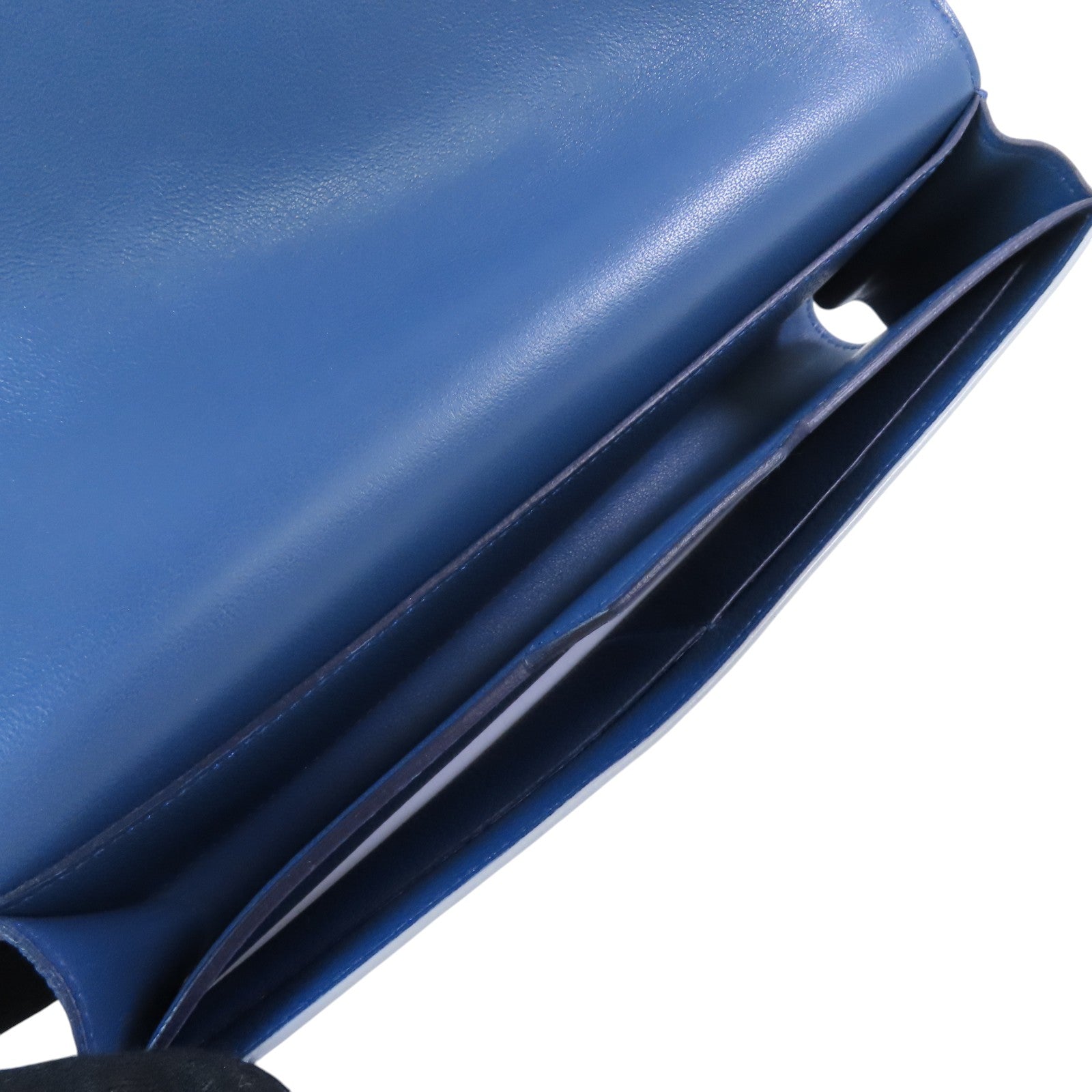 HERMES Evercolor皮革Passant Logue Wallet銀扣長錢包