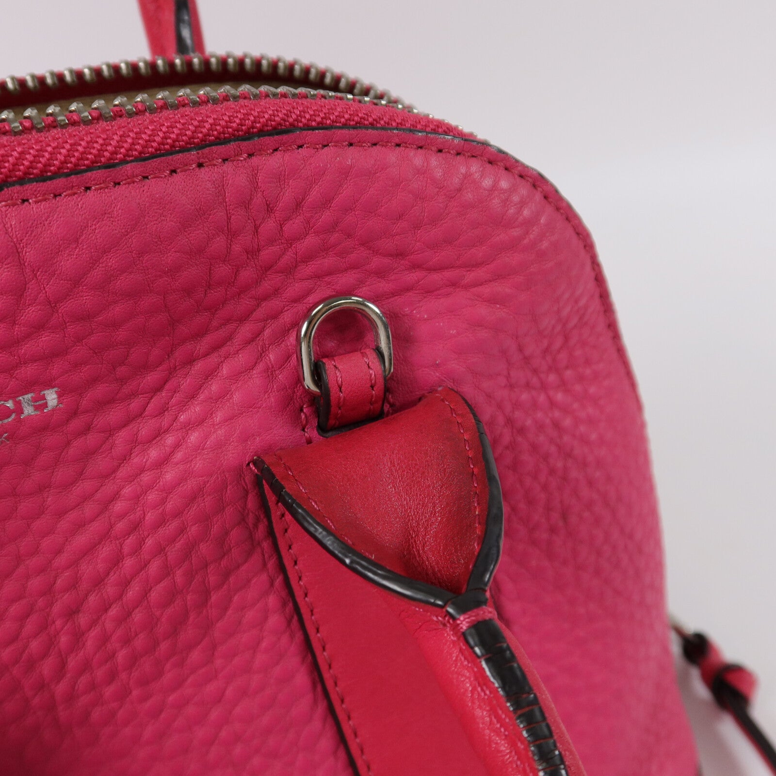 COACH 牛皮皮革Bleecker Mini Preston Satchel手挽肩背兩用袋