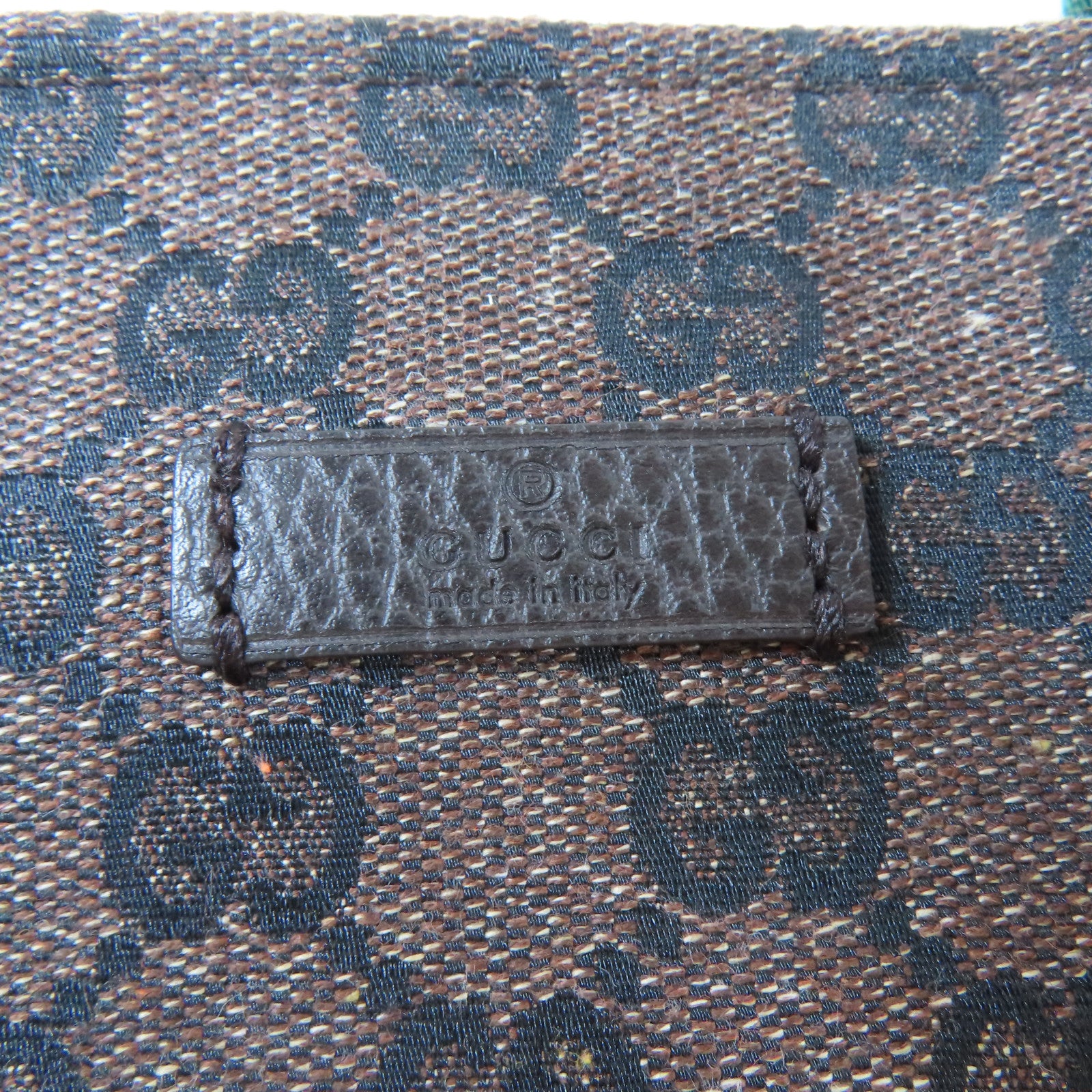 GUCCI 【激減優惠】帆布Tote Bag銀扣手挽袋啡色