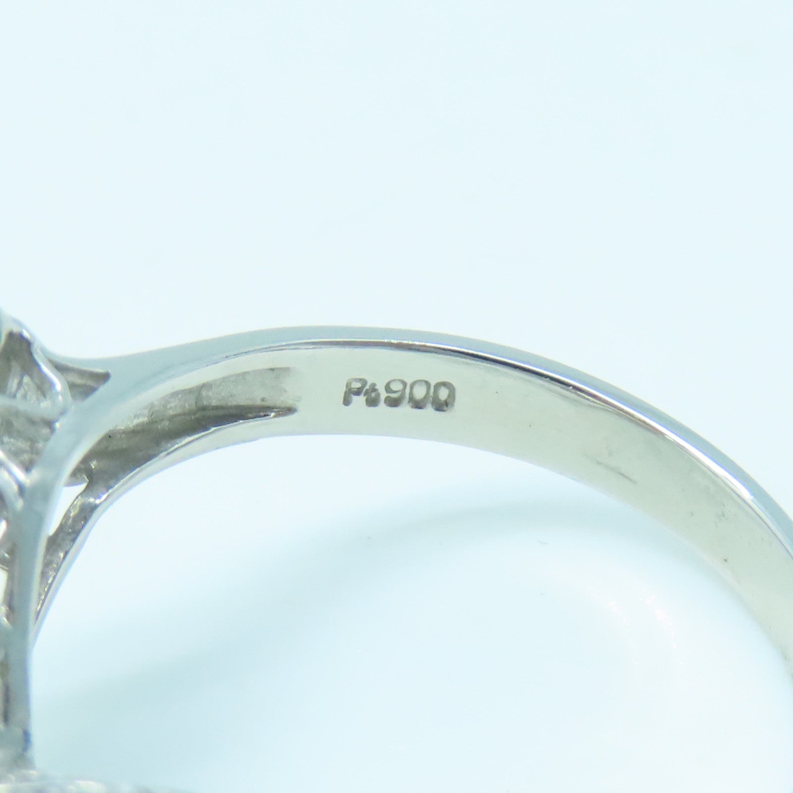 JEWELRY PT900 Platinum Diamond Ring 1.00ct Diamond Ring US#7