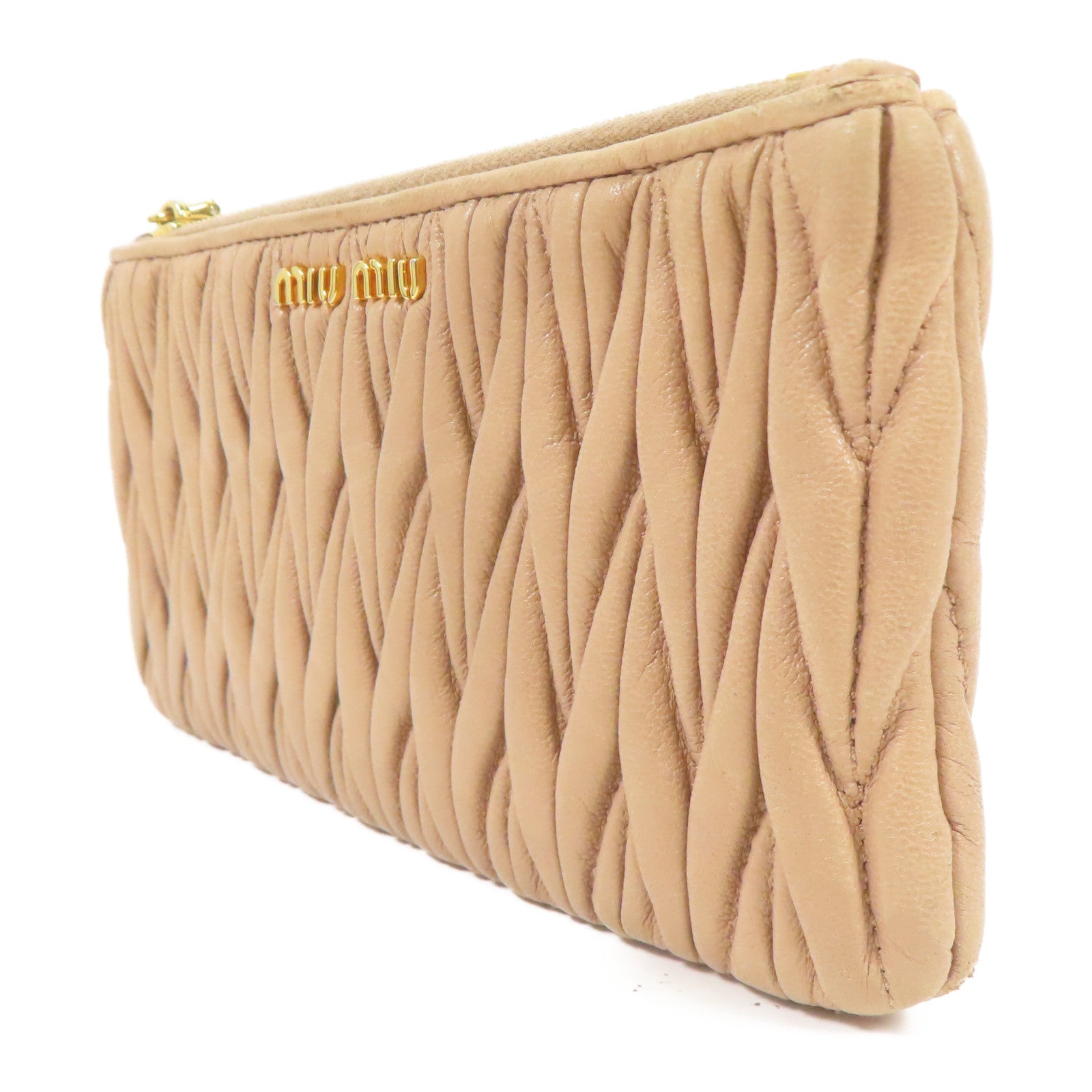 Miu Miu 羊皮皮革Card Case金扣卡片套