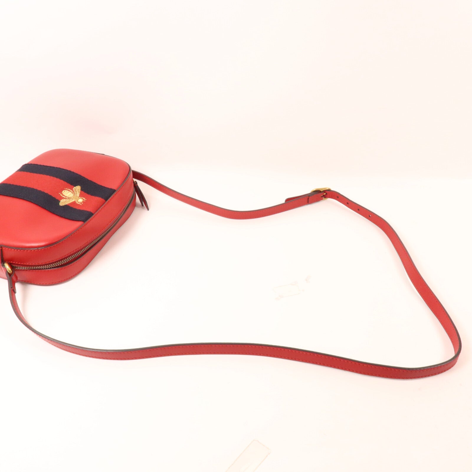 GUCCI 牛皮皮革Web Sherry Line Bee肩背袋