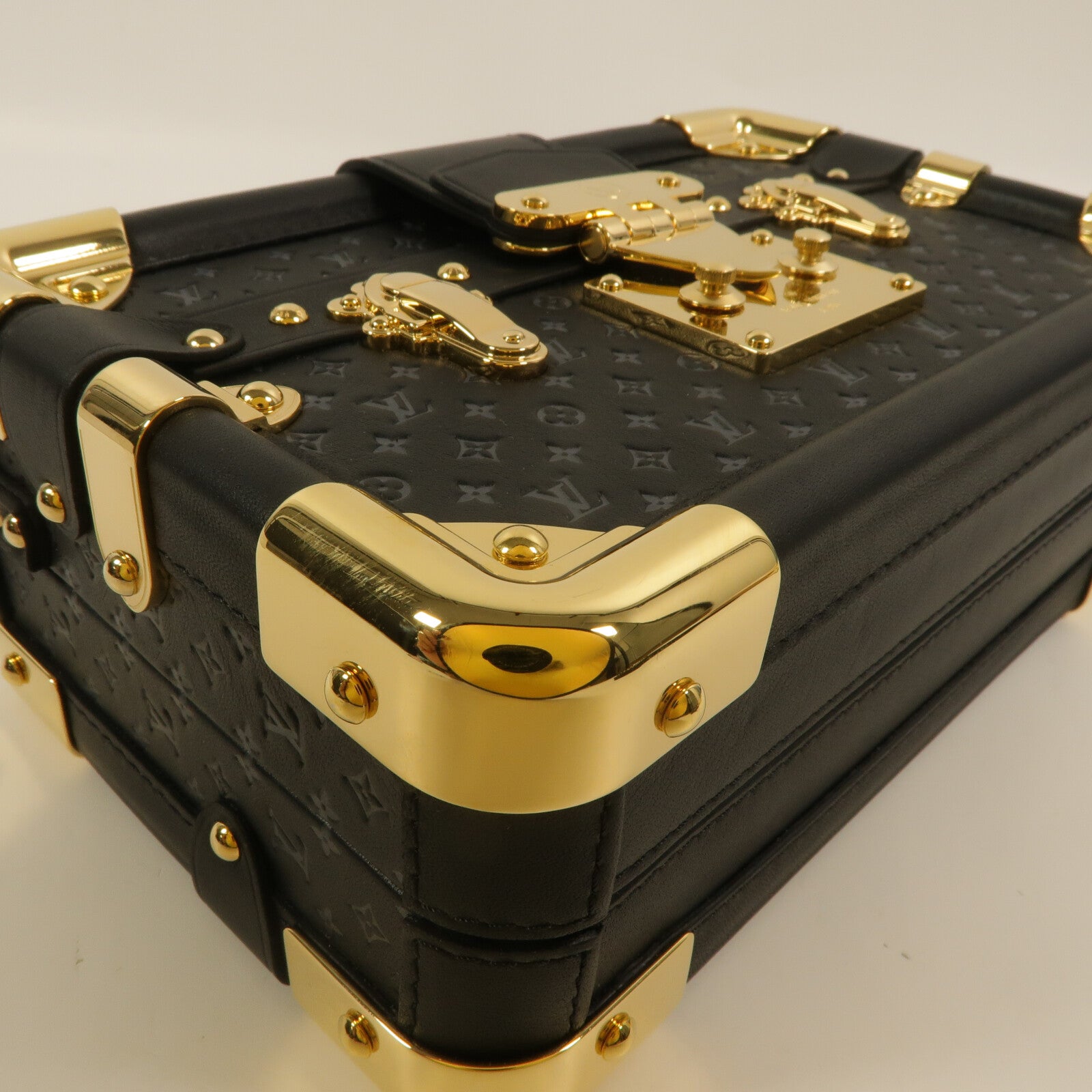 LOUIS VUITTON Monogram Nanogram Petit Malle肩背袋