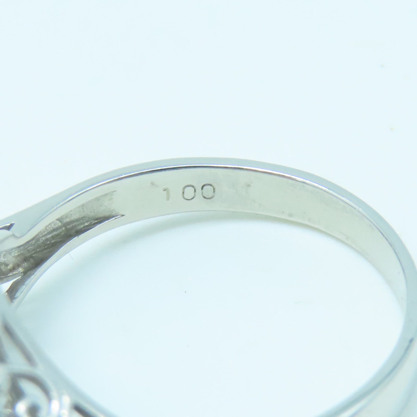 JEWELRY PT900 Platinum Diamond Ring 1.00ct Diamond Ring US#7