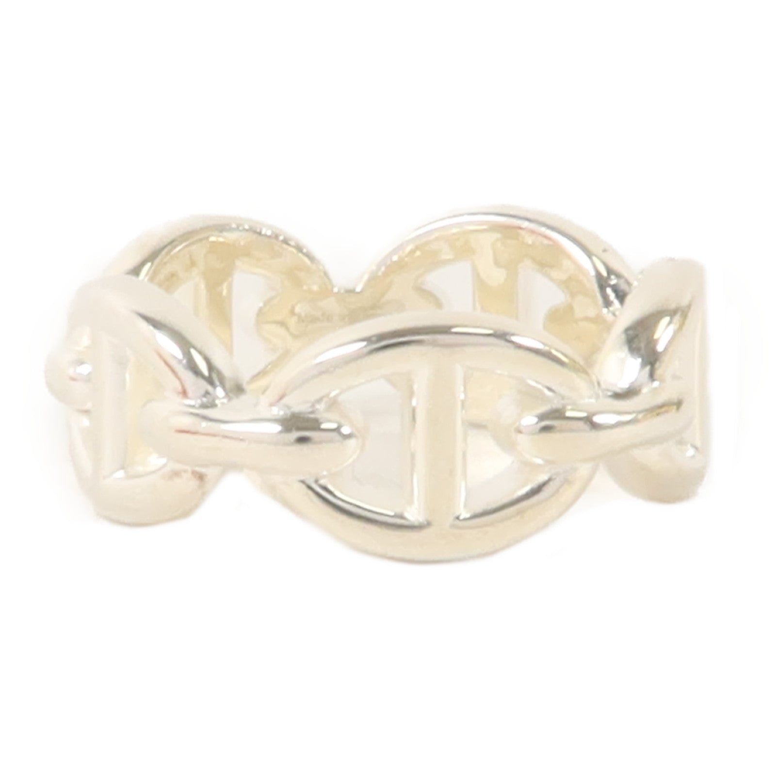 HERMES 925純銀Chaine D'ancre Enchainee Ring戒指