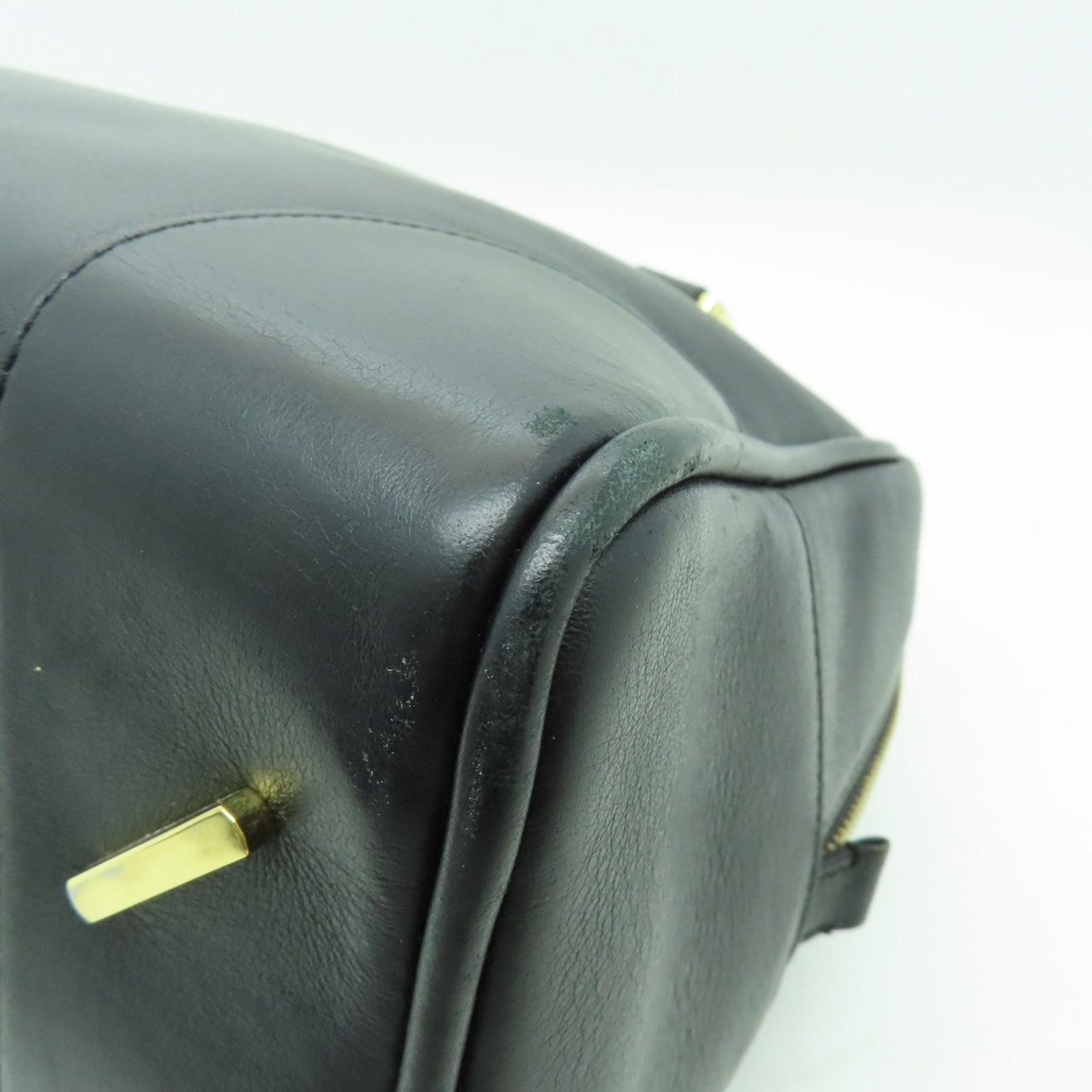LOEWE 【激減優惠】牛皮皮革Amazona 75金扣手挽肩背兩用袋黑色