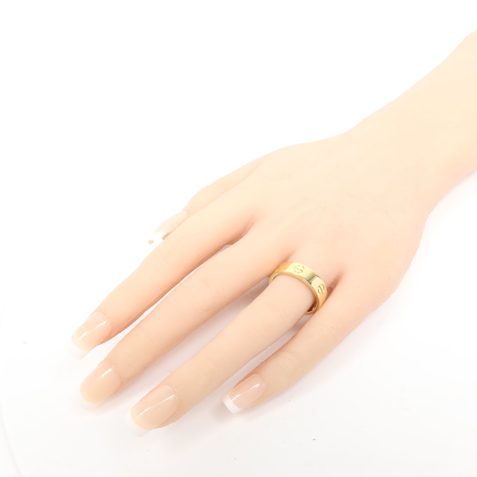 CARTIER 18K黃金Love Ring鑽石戒指Cartier#58/US#8