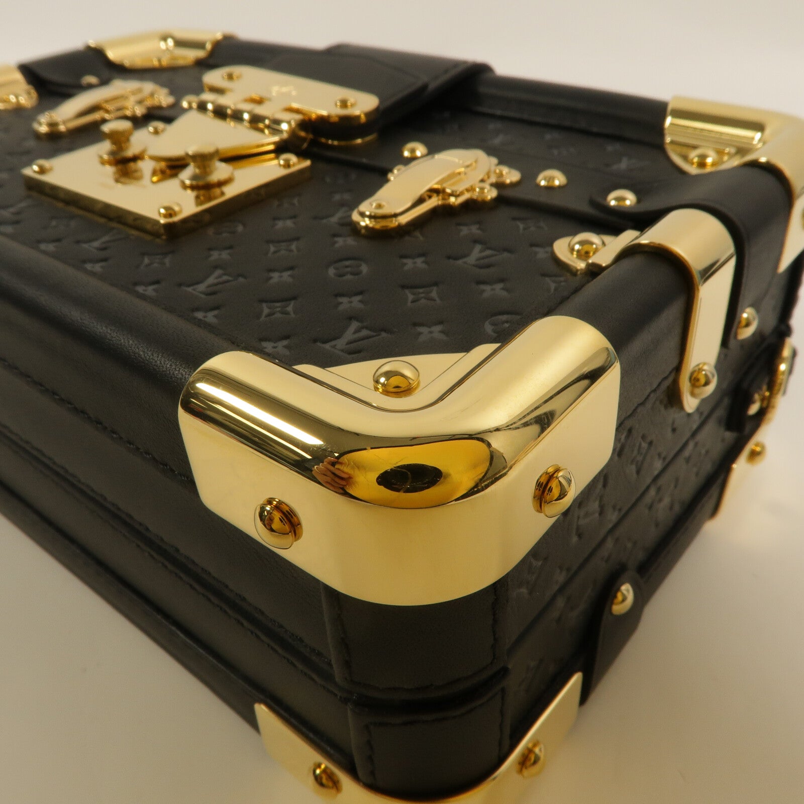 LOUIS VUITTON Monogram Nanogram Petit Malle肩背袋