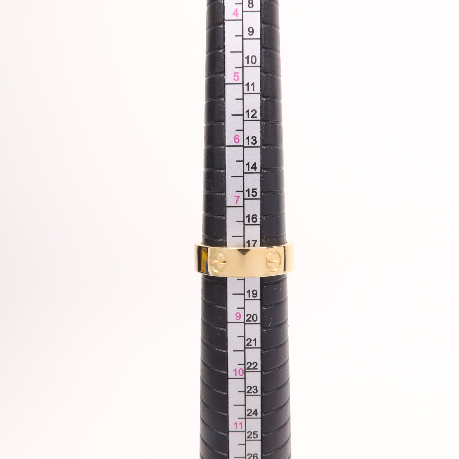 CARTIER 18K黃金Love Ring鑽石戒指Cartier#58/US#8