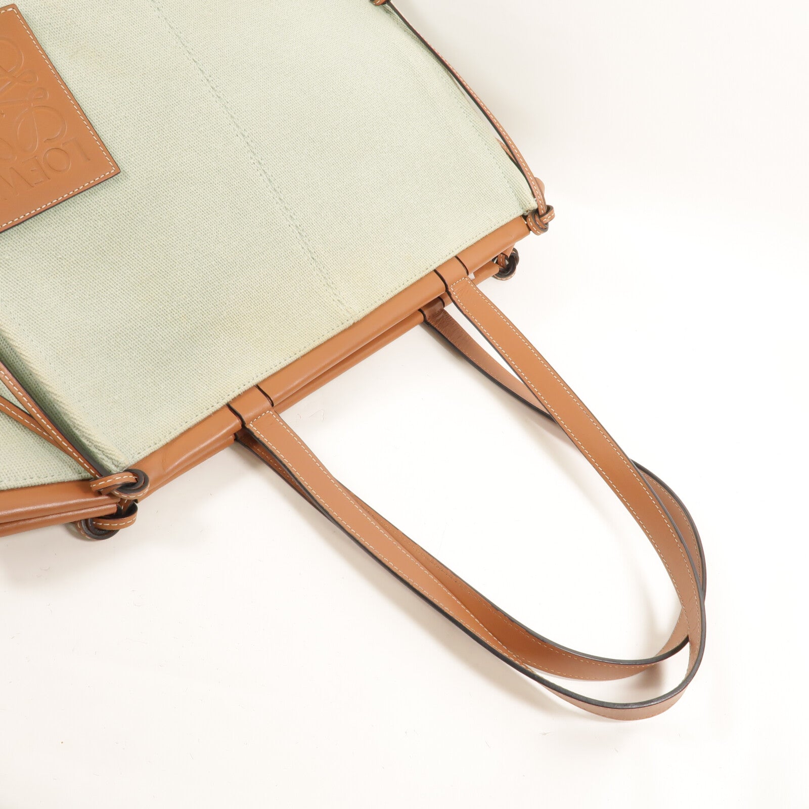 LOEWE 帆布Cushion Tote手挽袋