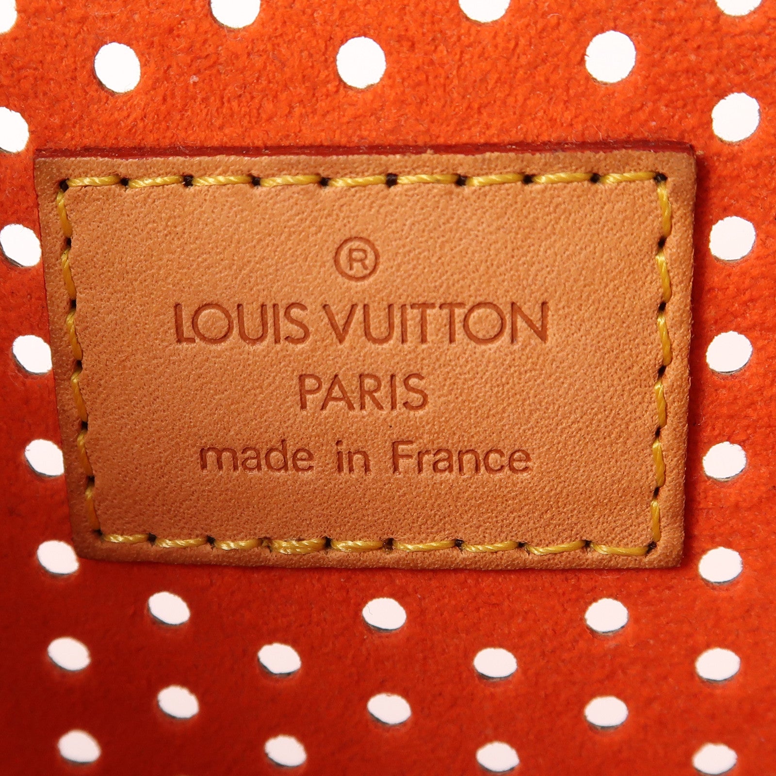 LOUIS VUITTON LV GHW Demi Lune Shoulder Bag M95178 Monogram Perfo Brown/Red