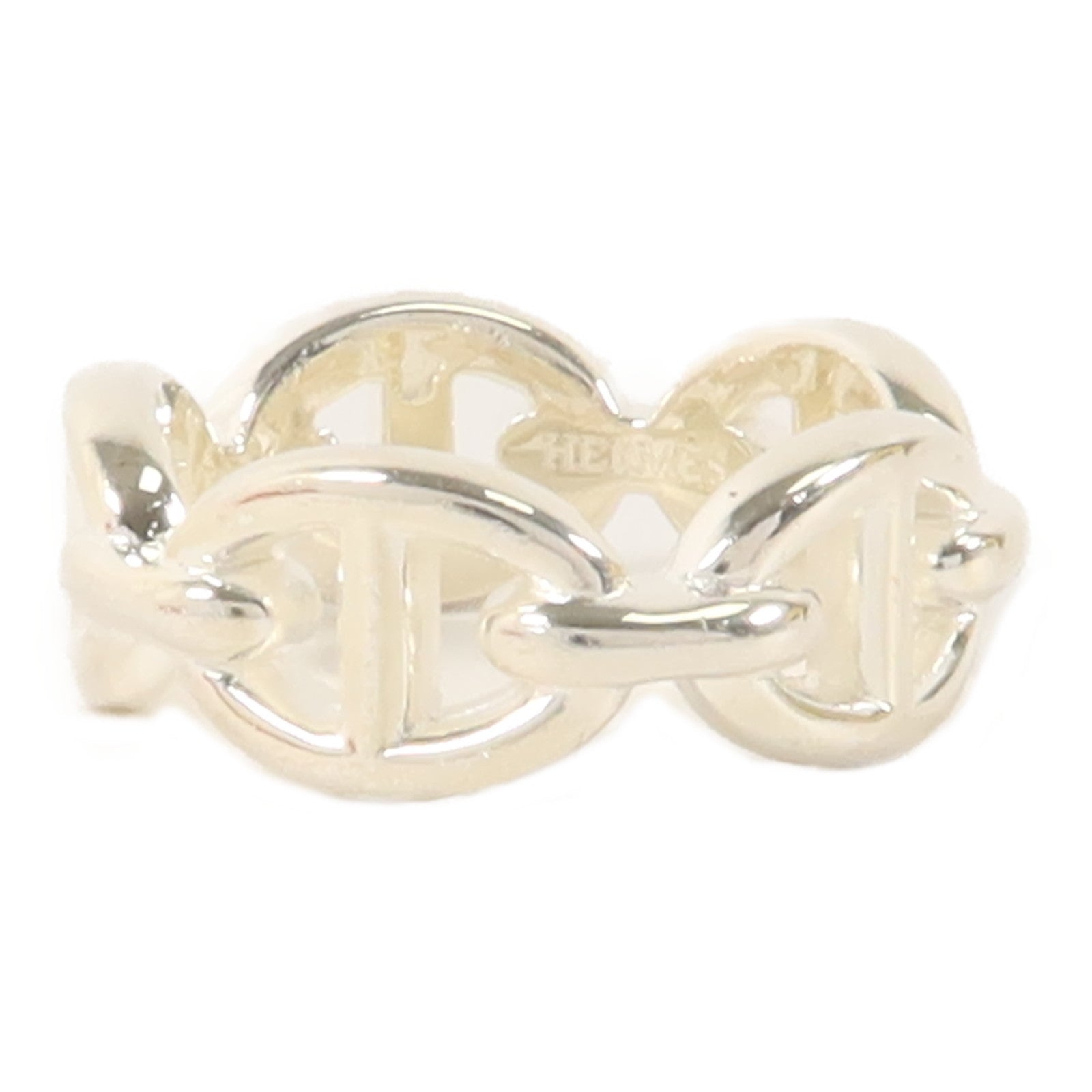 HERMES 925純銀Chaine D'ancre Enchainee Ring戒指