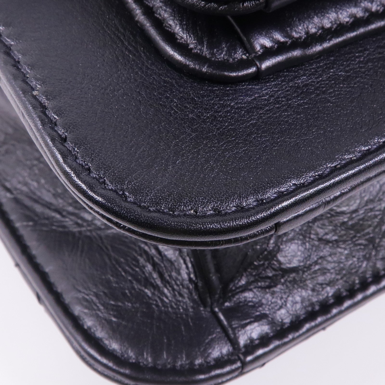 CHANEL 牛皮皮革Chain Shoulder金扣鏈帶肩背袋