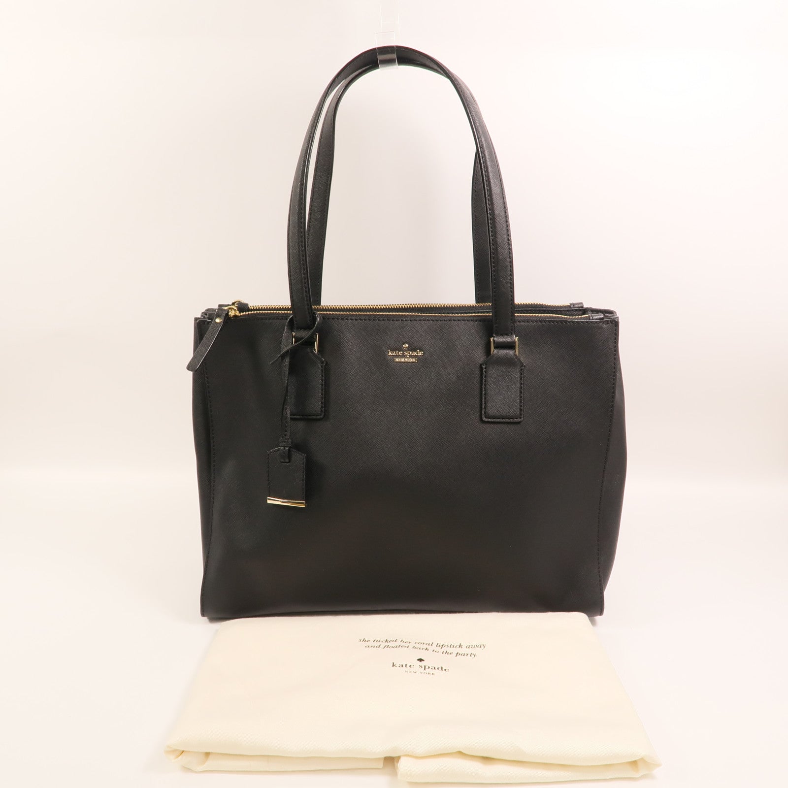 Kate Spade 帆布Tote Bag金扣手挽袋