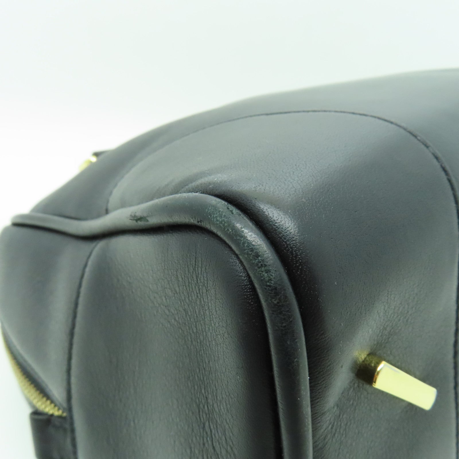 LOEWE 【激減優惠】牛皮皮革Amazona 75金扣手挽肩背兩用袋黑色