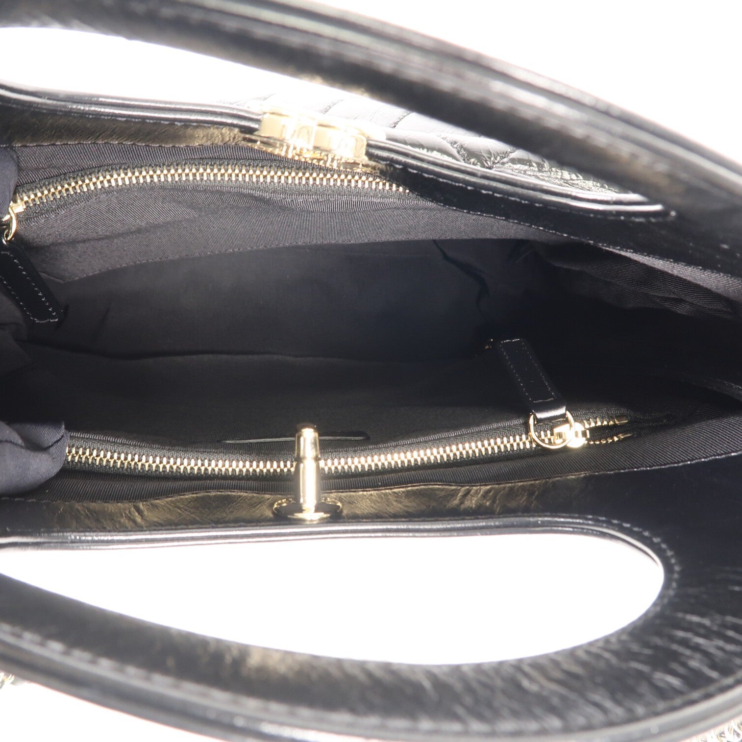 CHANEL 牛皮皮革Chanel 31金扣手挽肩背兩用袋