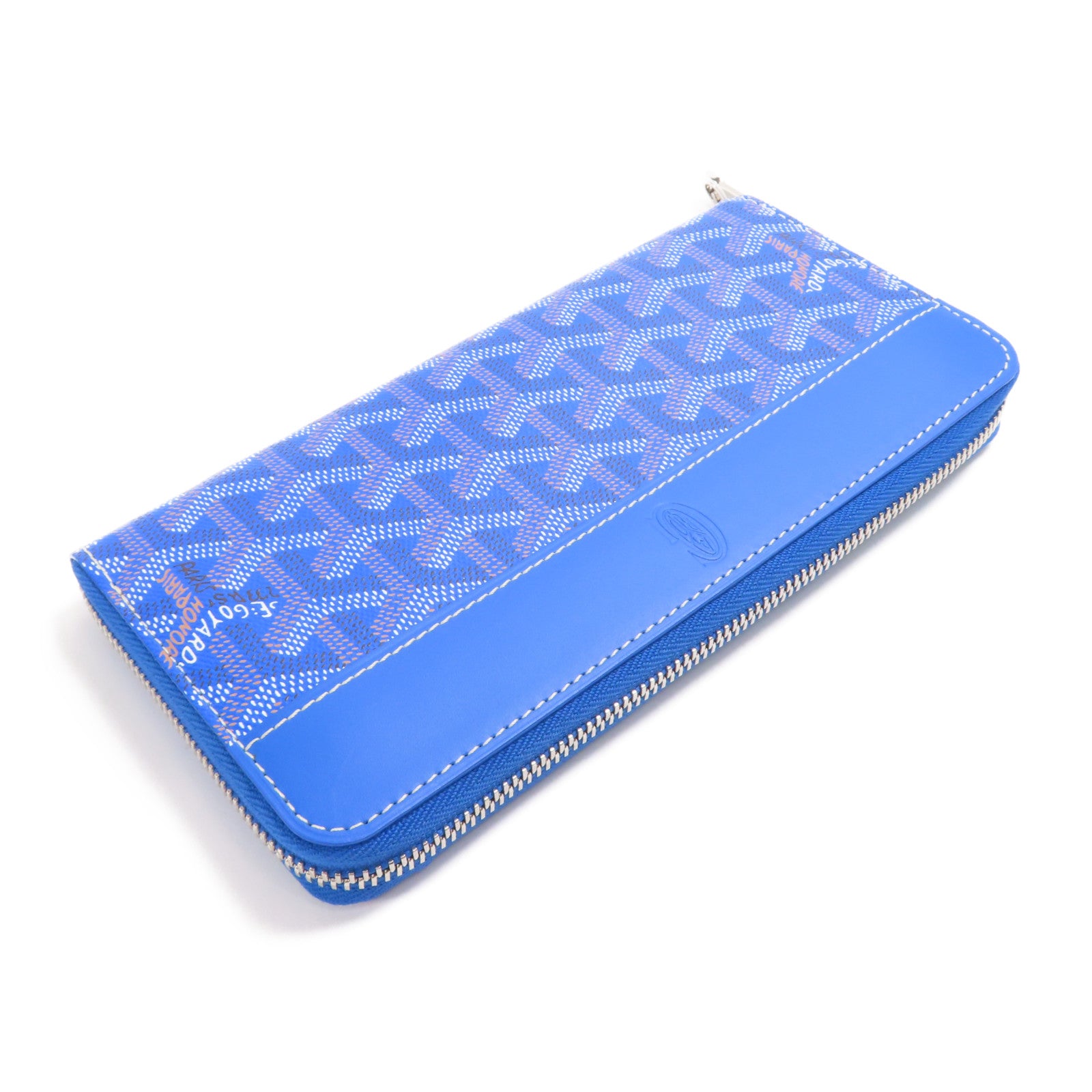 GOYARD 塗層帆布Matignon GM銀扣長錢包