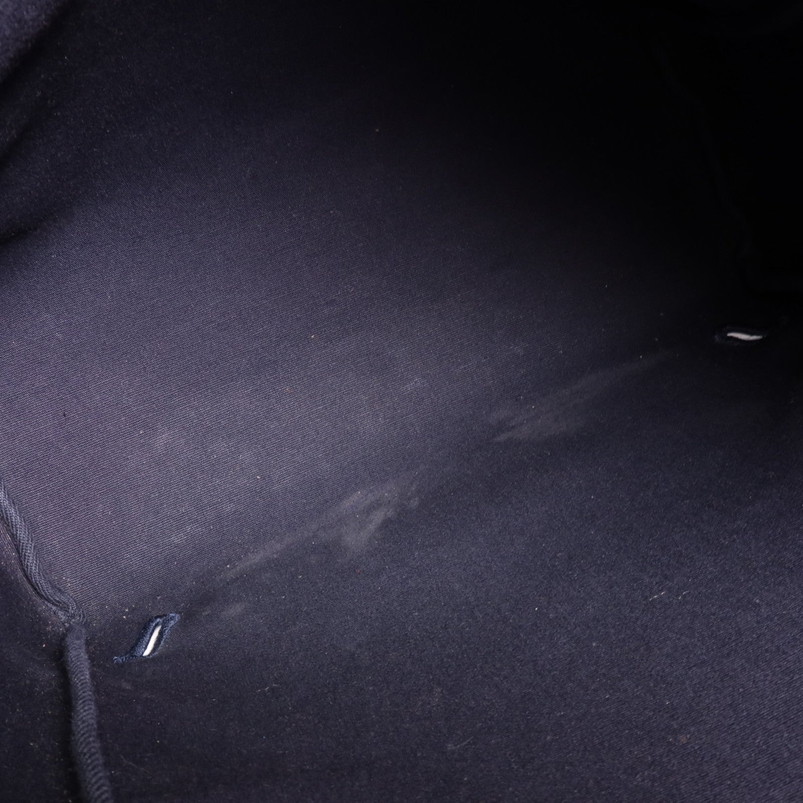 HERMES 帆布/皮革Herbag Backpack銀扣背包Navy