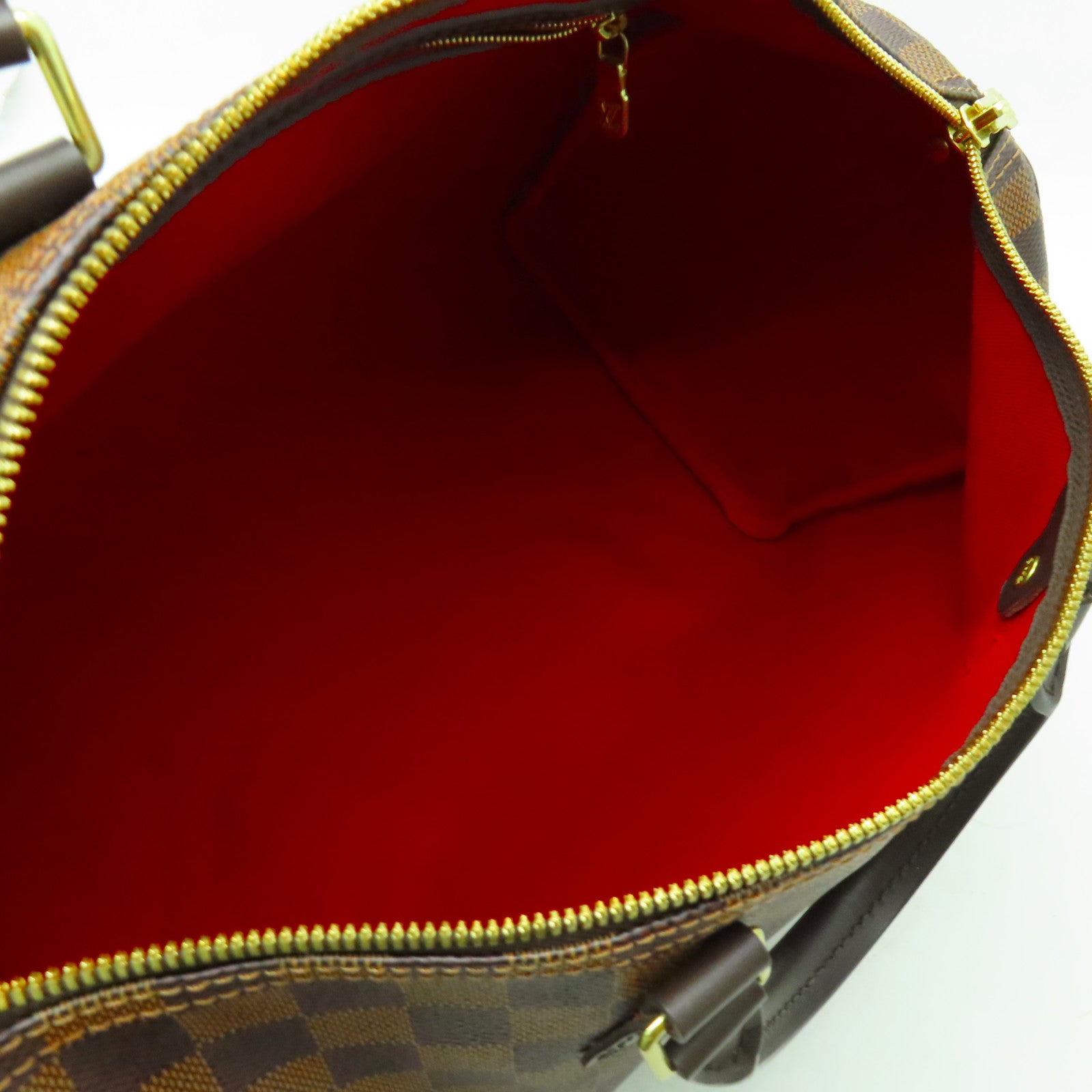 LOUIS VUITTON 【激減優惠】Damier Speedy 35金扣手挽袋啡色
