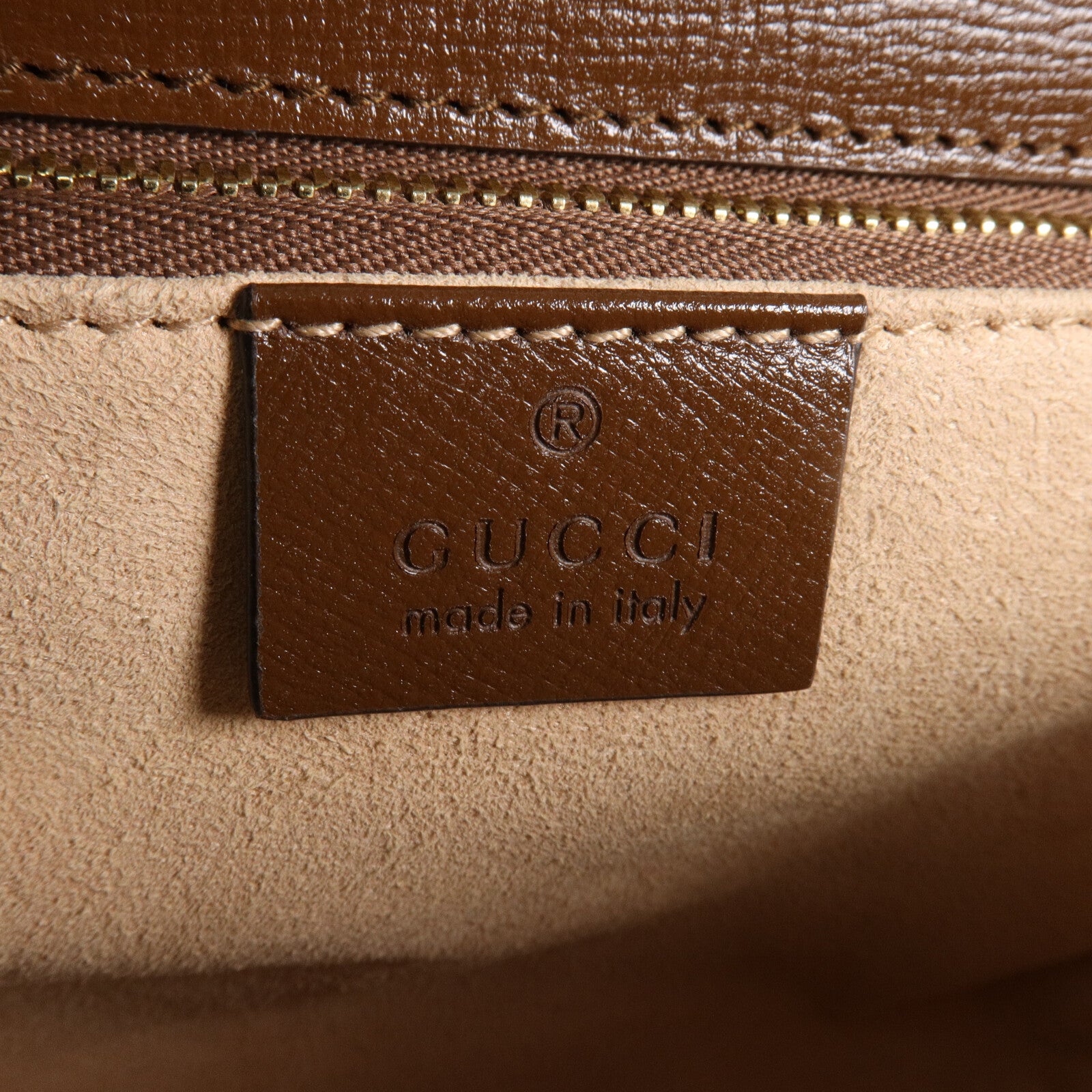GUCCI 塗層帆布/皮革Horsebit 1955 Medium肩背袋