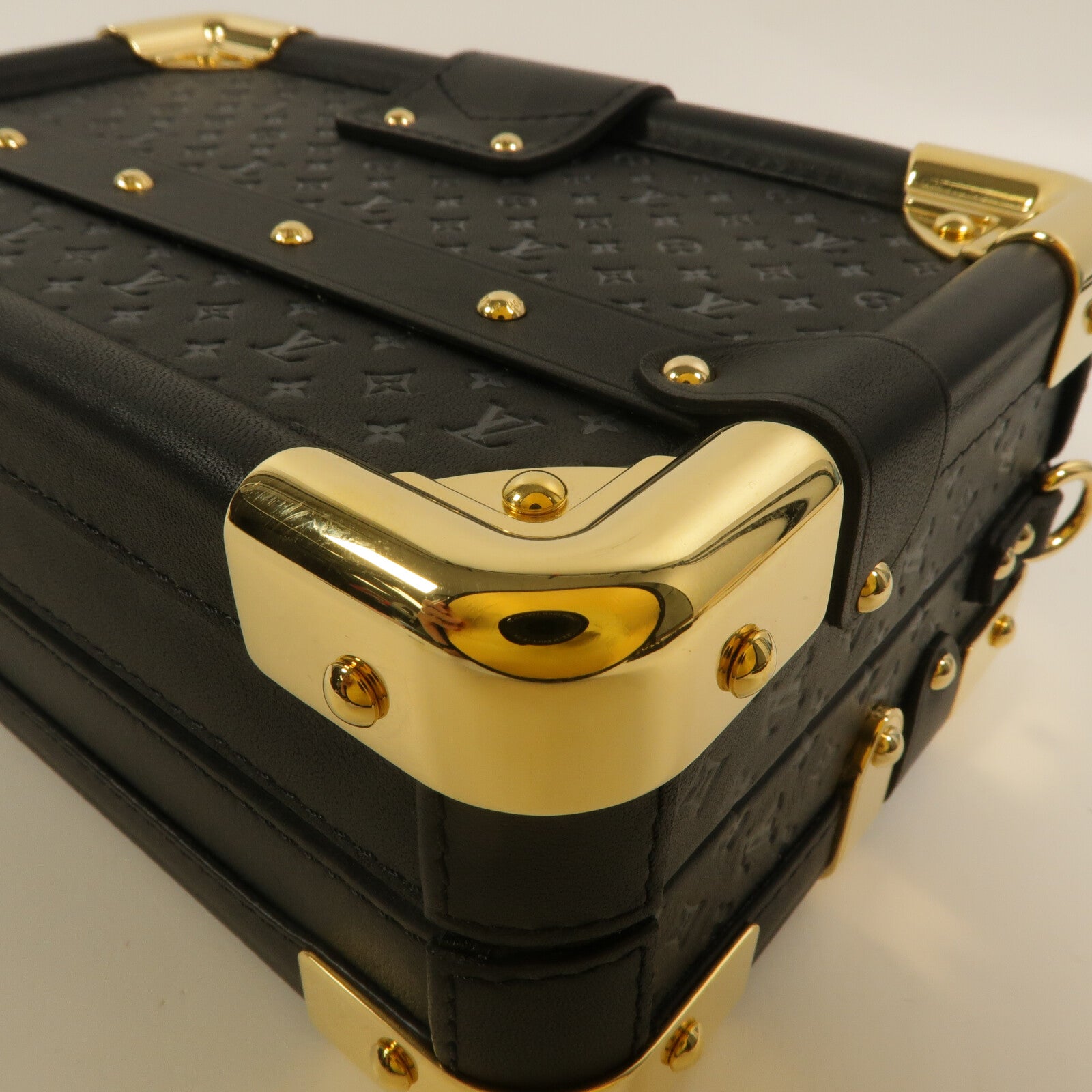 LOUIS VUITTON Monogram Nanogram Petit Malle肩背袋
