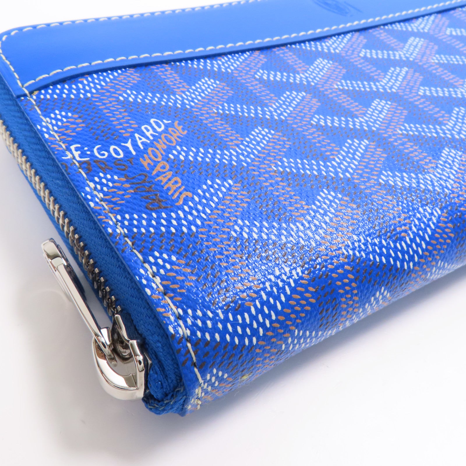 GOYARD 塗層帆布Matignon GM銀扣長錢包