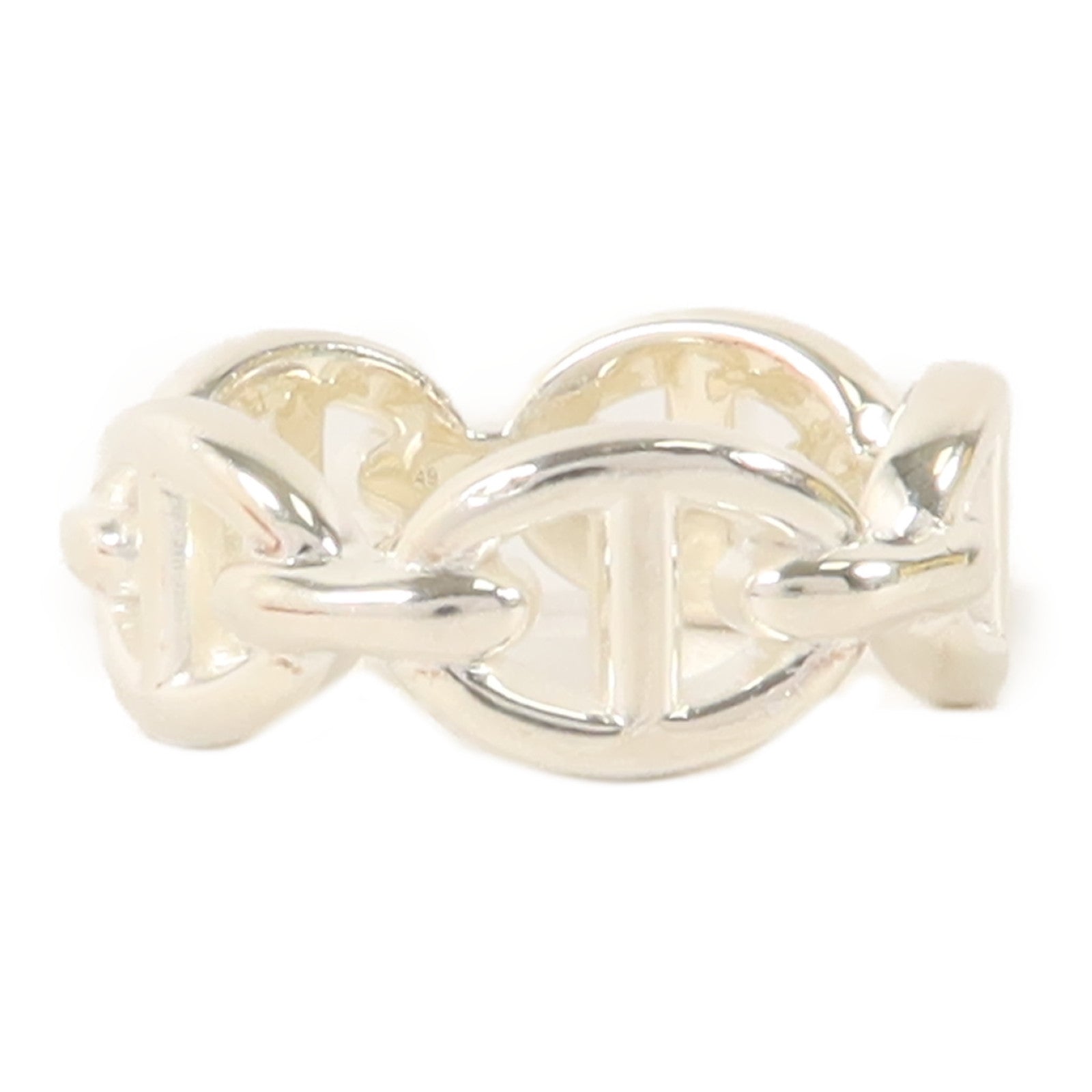 HERMES 925純銀Chaine D'ancre Enchainee Ring戒指